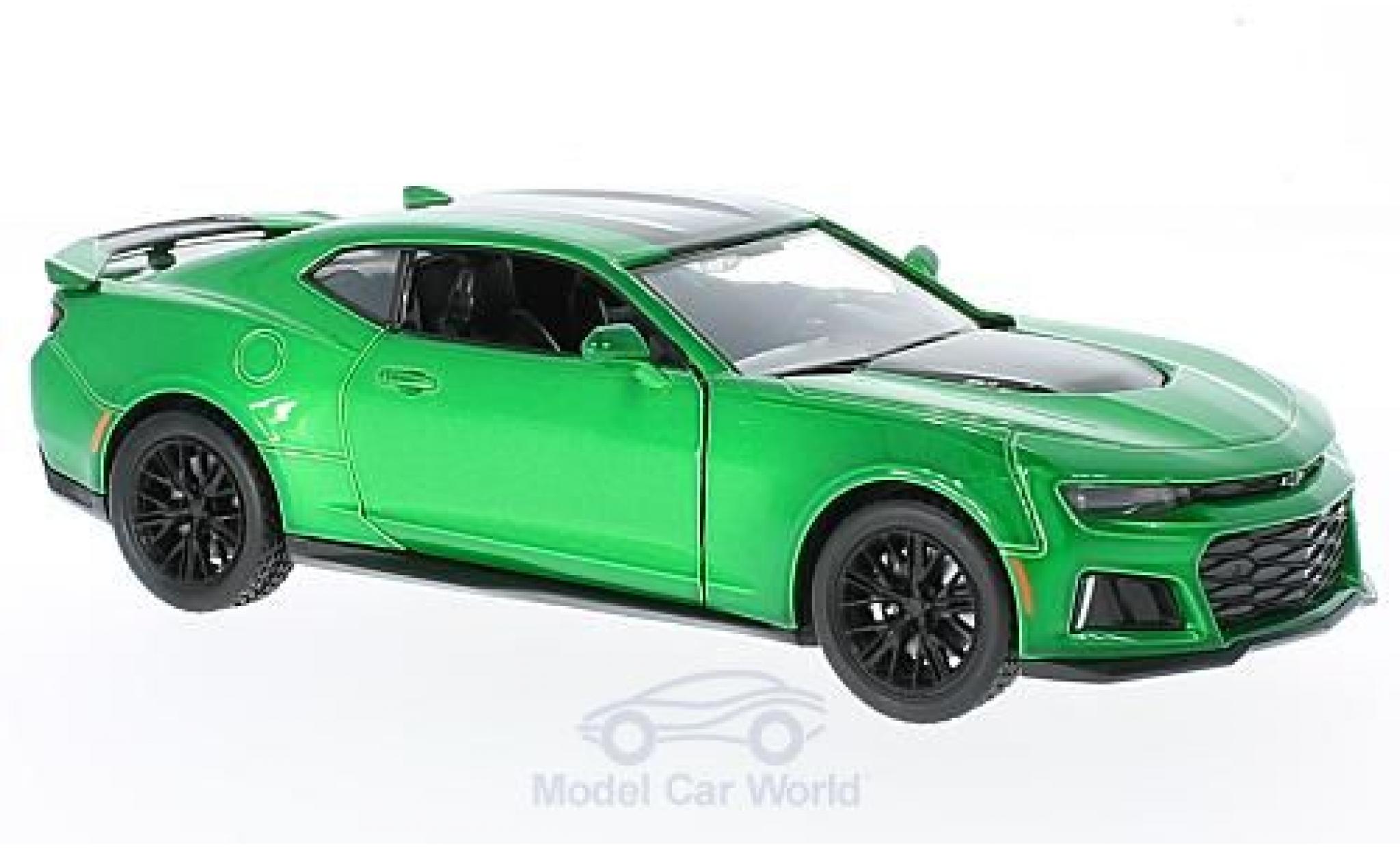 Chevrolet Camaro ZL1 1/24 Motormax ZL1 metallic groen 2017 modelauto
