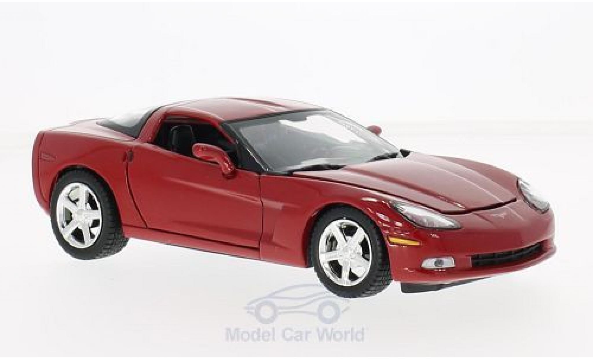 Chevrolet Corvette 1/24 Motormax (C6) rood 2005 ohne Vitrine modelauto