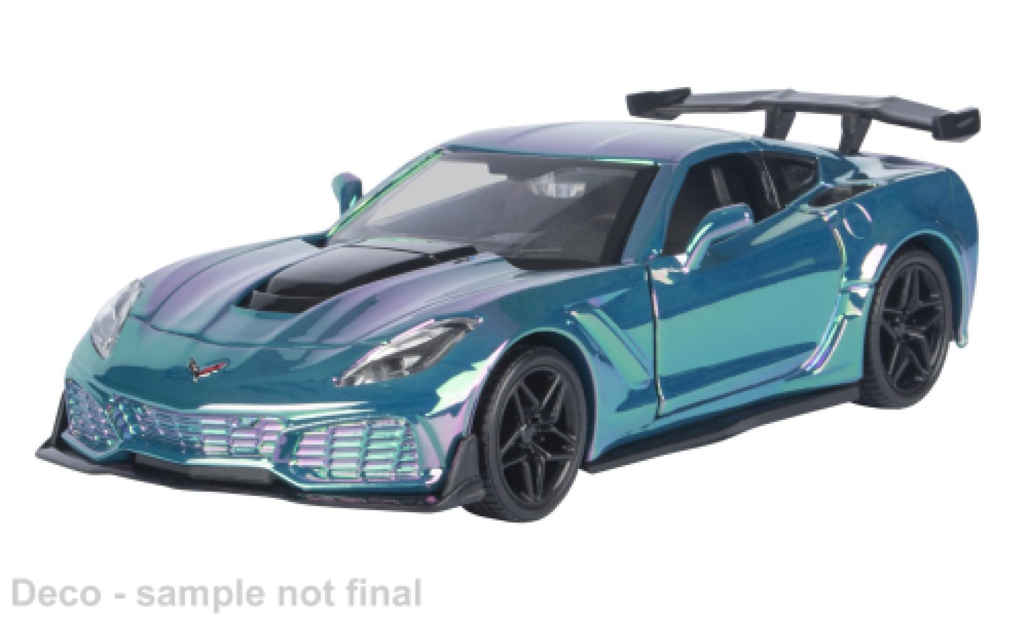 Chevrolet Corvette 1/24 Motormax ZR1 turquoise 2019 1:24 modelauto