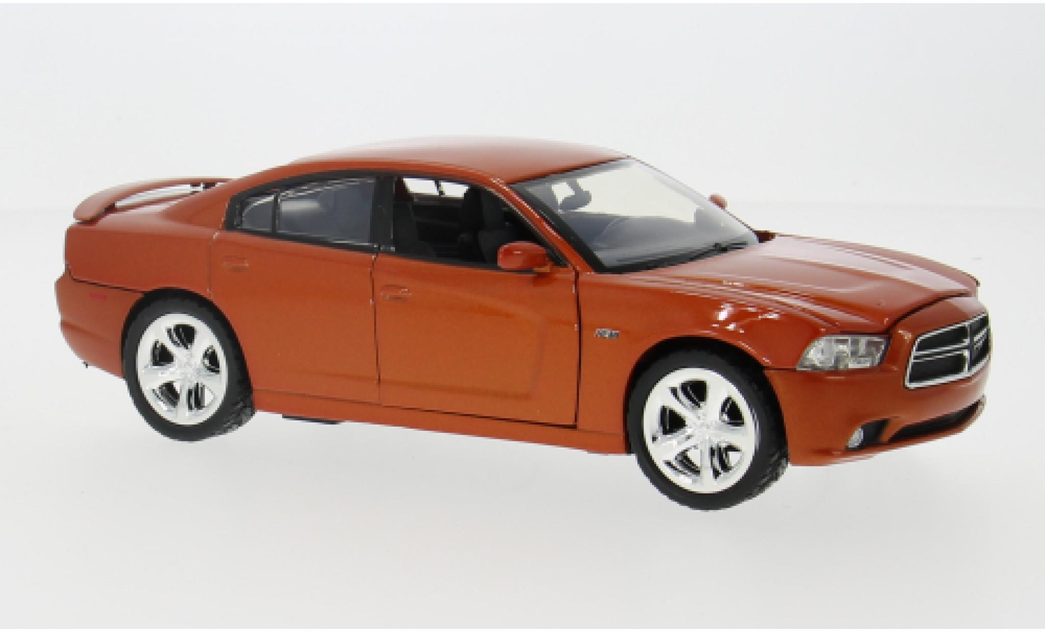 Dodge Charger 1/24 Motormax R/T oranje 2011 1:24 modelauto