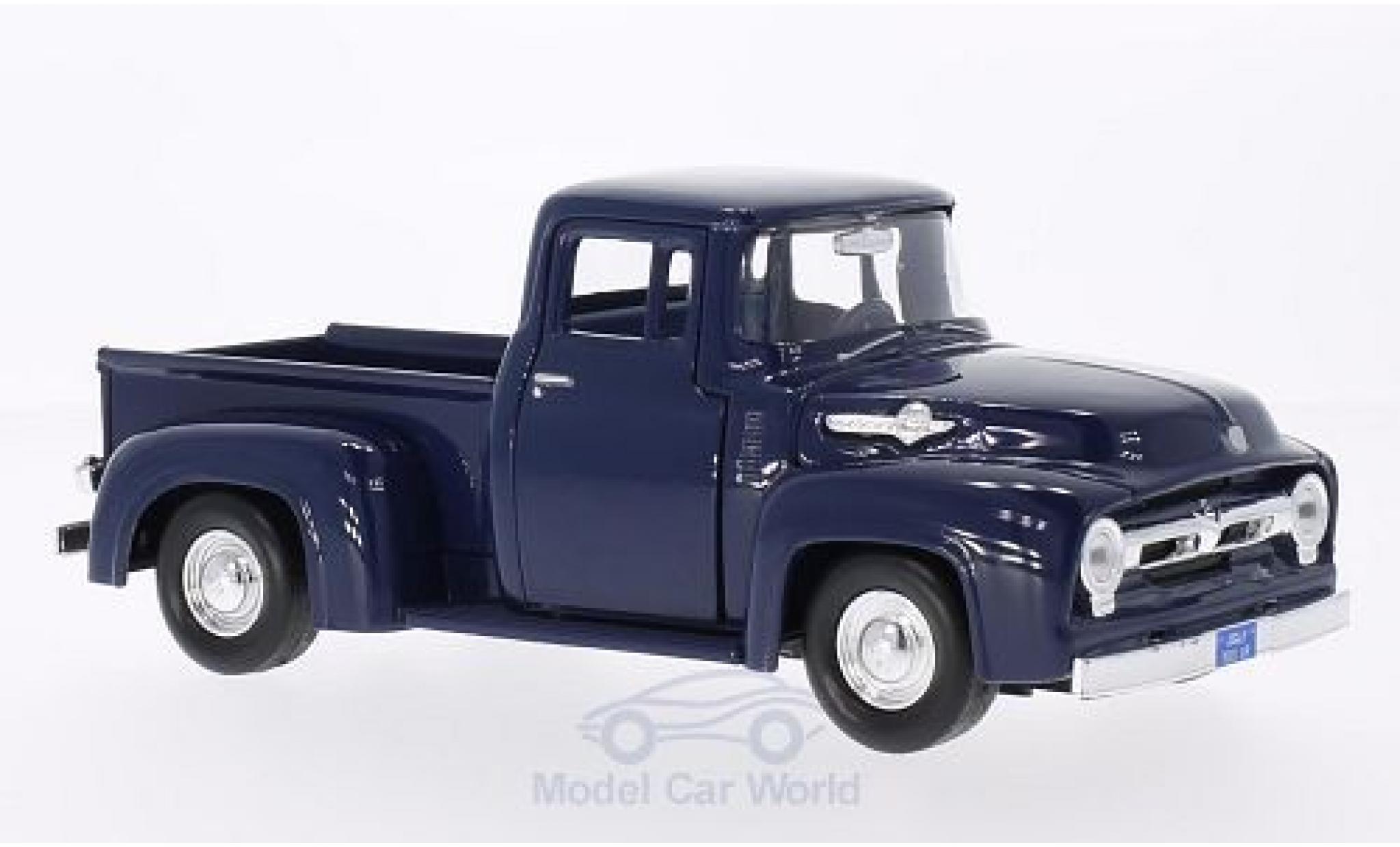 Ford F-1 1/24 Motormax 00 Pick Up blauw 1956 modelauto