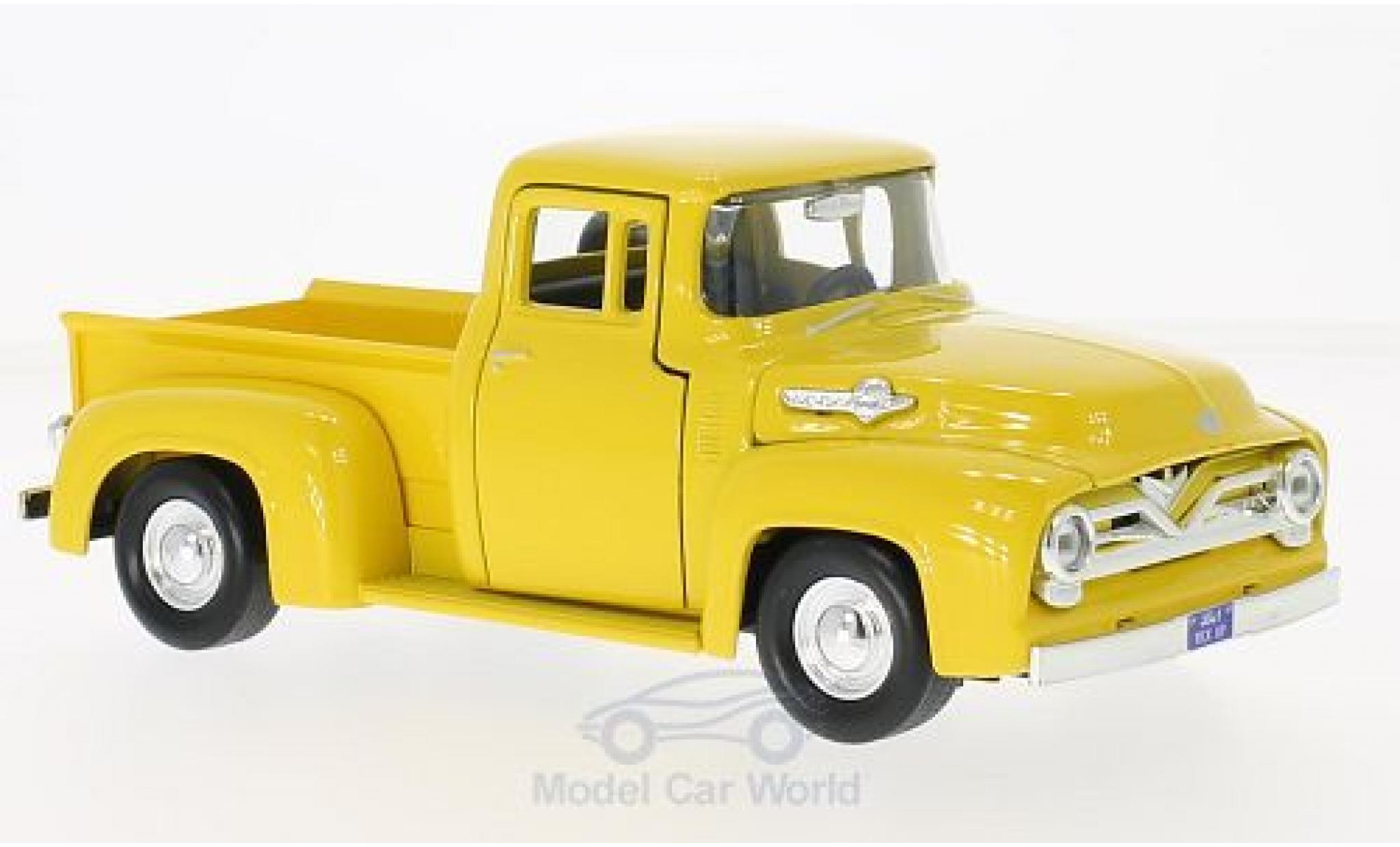 Ford F-1 1/24 Motormax 00 Pick Up geel 1955 modelauto