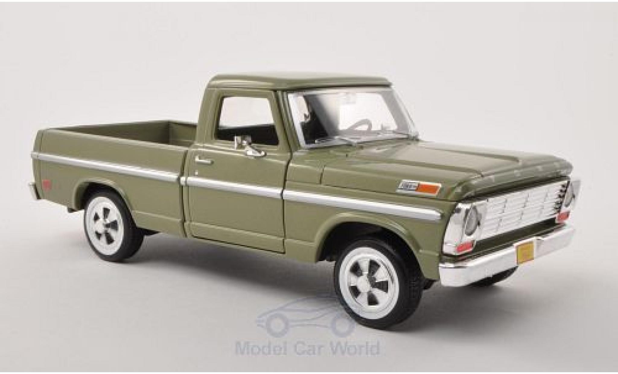 Ford F-1 1/24 Motormax 00 Pick Up metallic groen 1969 ohne Vitrine modelauto