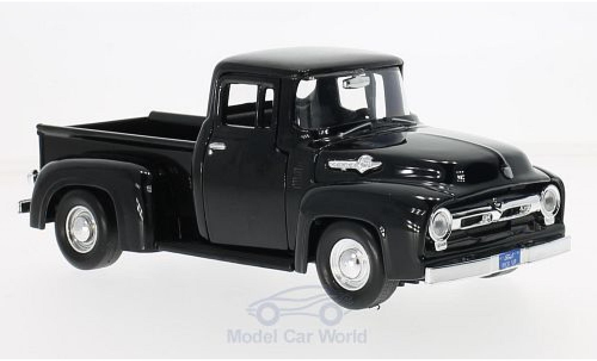 Ford F-1 1/24 Motormax 00 Pick Up zwart 1956 modelauto