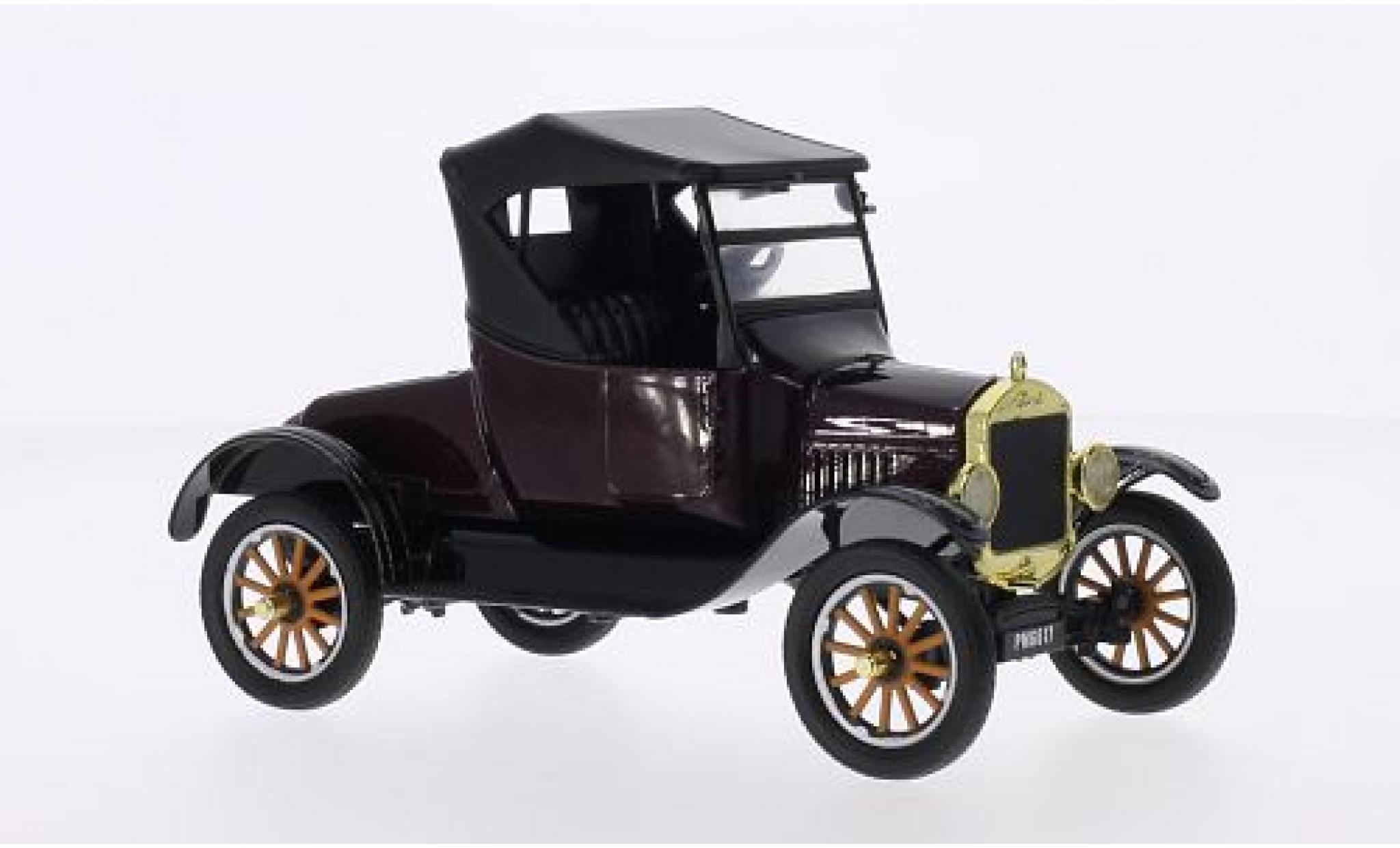Ford Model T 1/24 Motormax Runabout metallic rood/zwart 1925 modelauto