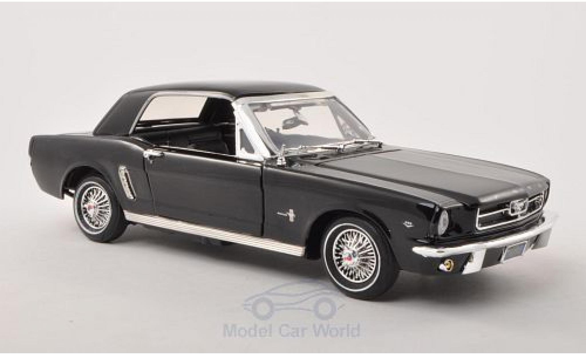 Ford Mustang 1/18 Motormax Hardtop zwart 1964 modelauto
