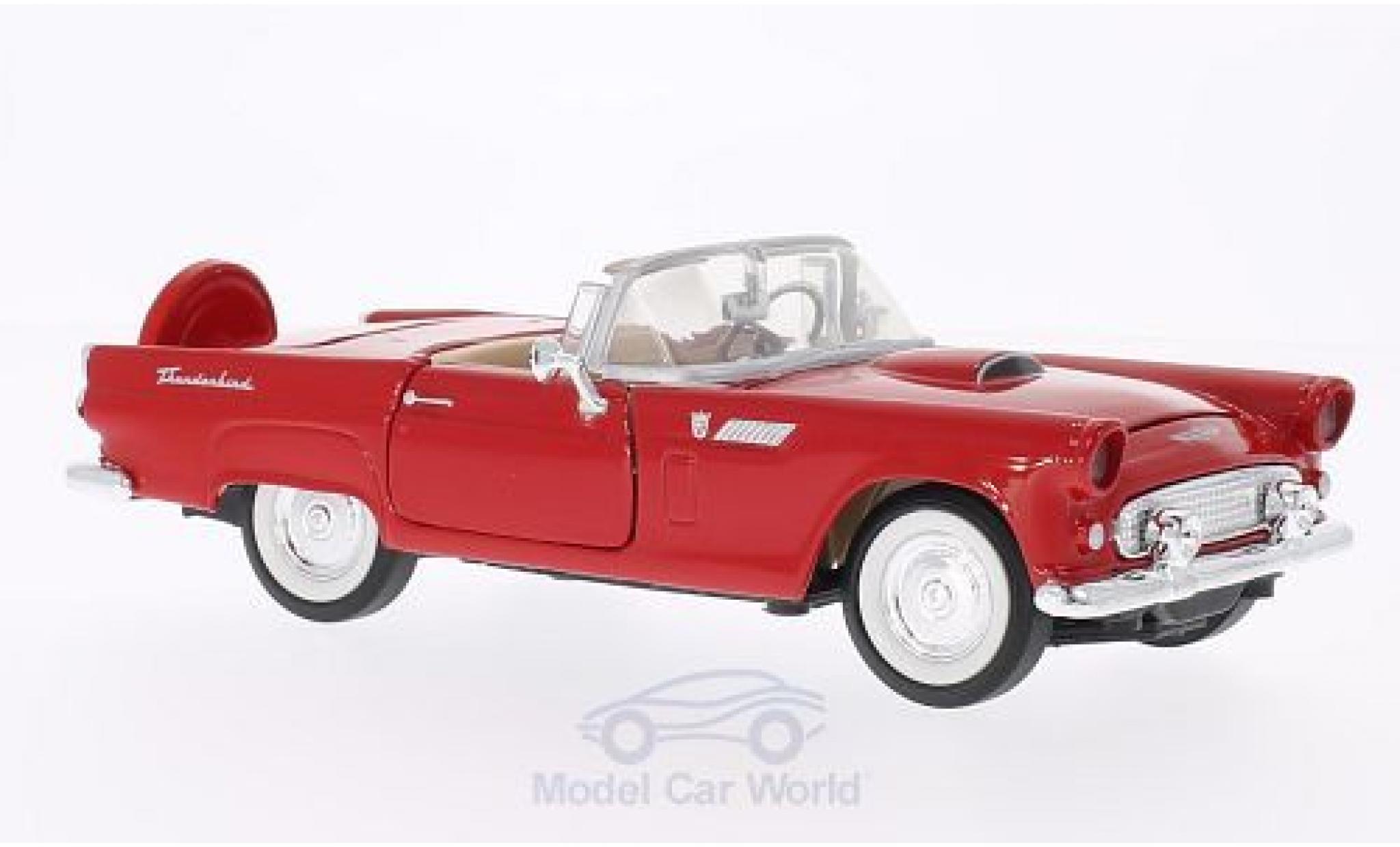 Ford Thunderbird 1/24 Motormax rood 1956 modelauto
