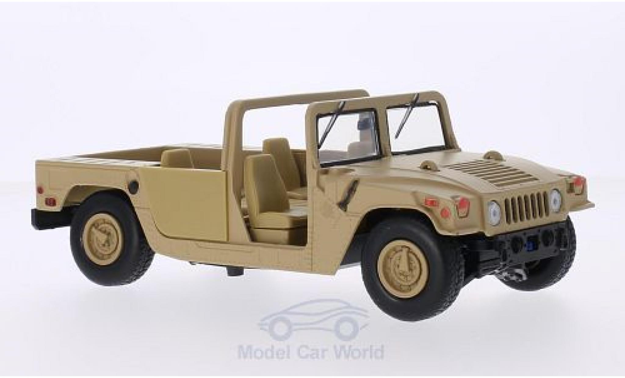 Hummer Humvee 1/24 Motormax matt-beige Base Platform modelauto