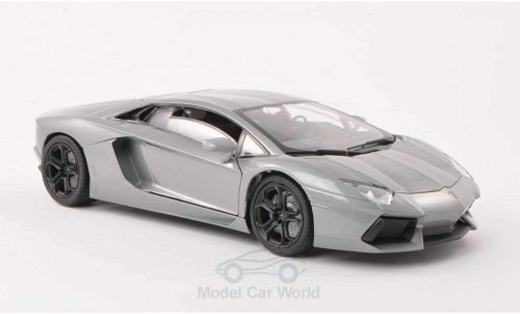 Lamborghini Aventador 1/18 Motormax LP 700-4 grijs modelauto