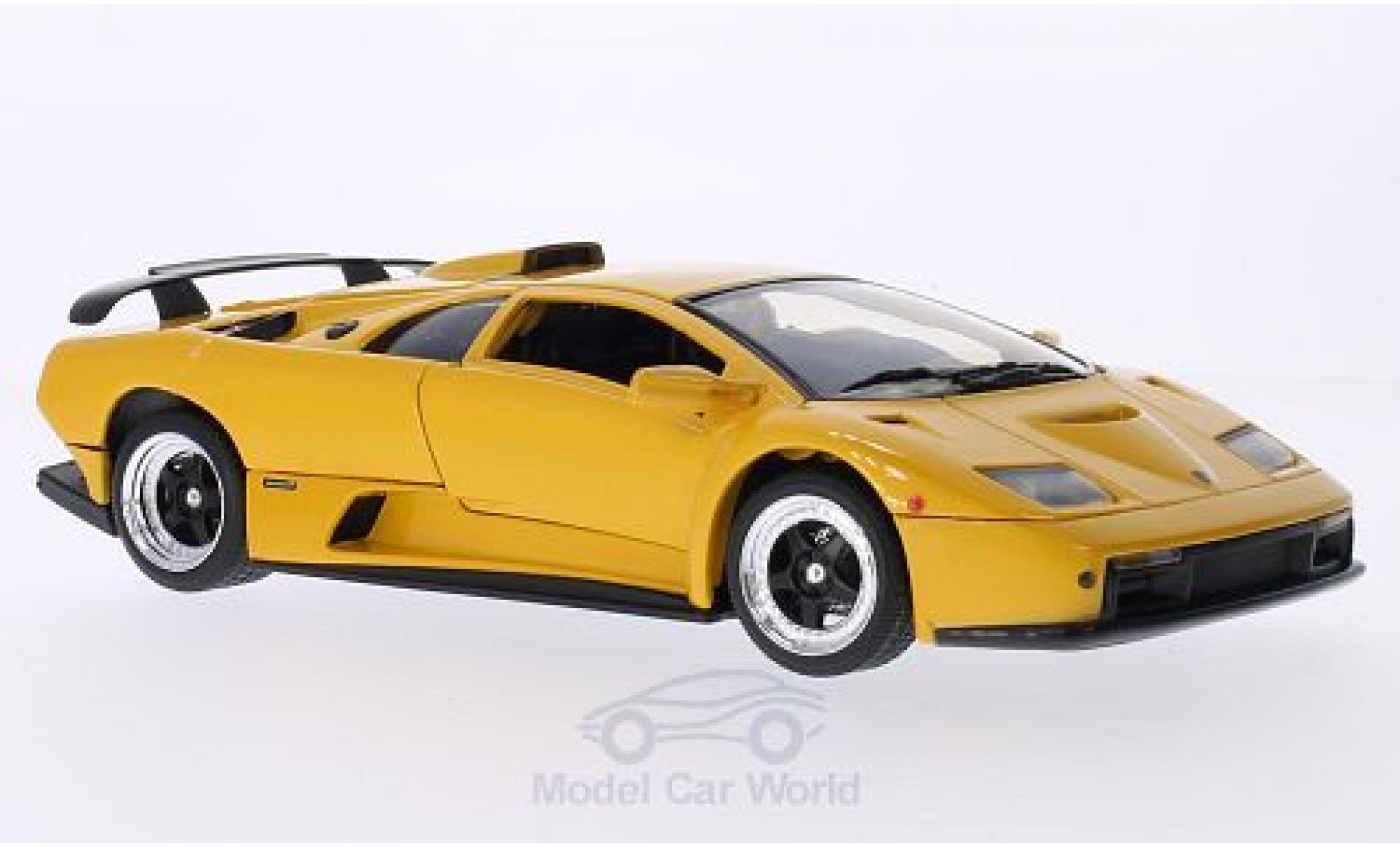 Lamborghini Diablo 1/18 Motormax GT metallic geel modelauto
