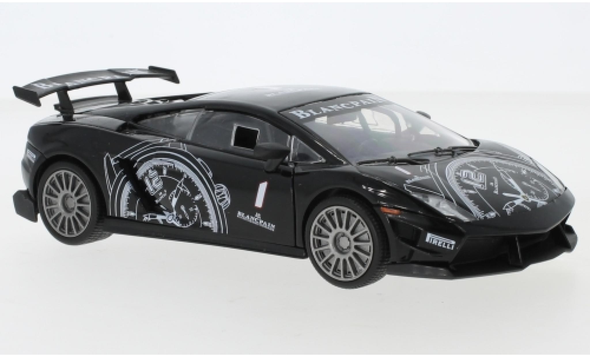 Lamborghini Gallardo LP560-4 1/24 Motormax Super Trofeo zwart/Dekor No.1 Witpain modelauto