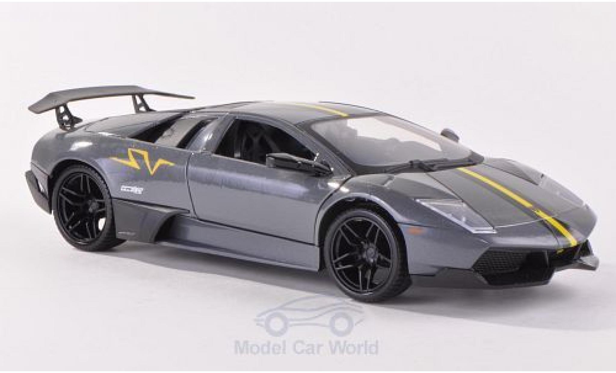 Lamborghini Murcielago LP670-4 1/24 Motormax LP670-4 SV metallic grijs/matt-zwart modelauto