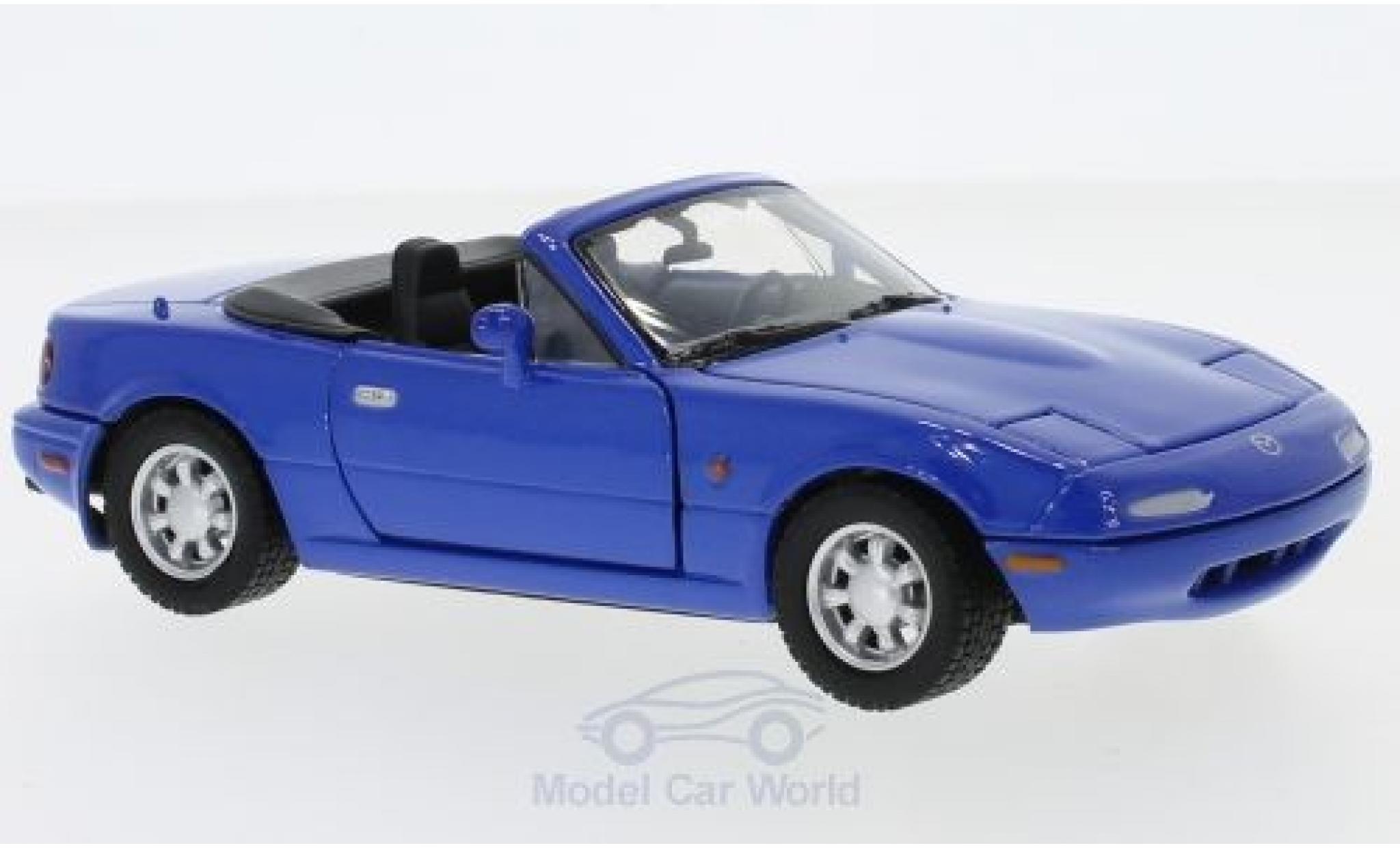 Mazda MX 1/24 Motormax -5 Miata blauw modelauto