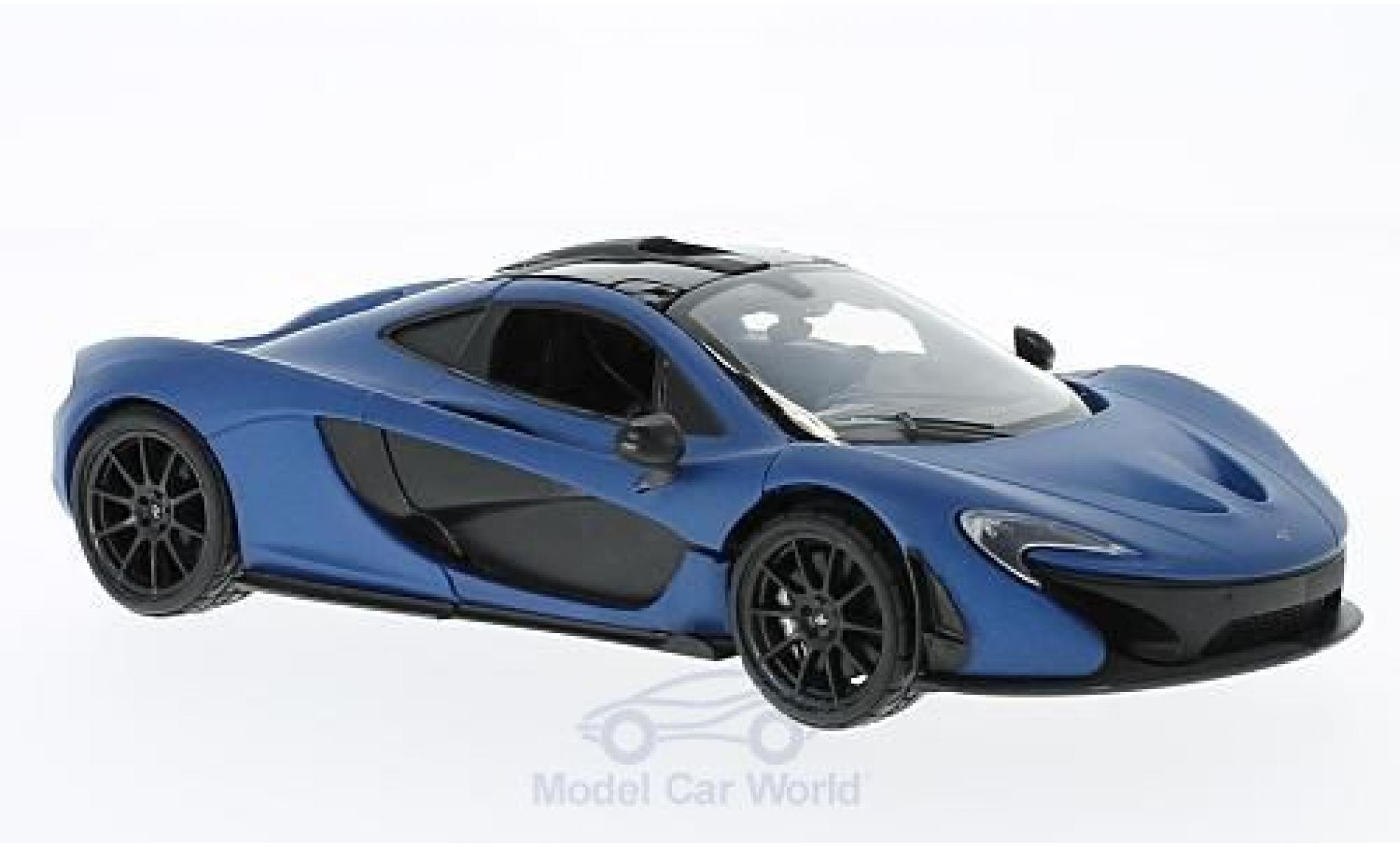 McLaren P1 1/24 Motormax matt-blauw ohne Vitrine modelauto