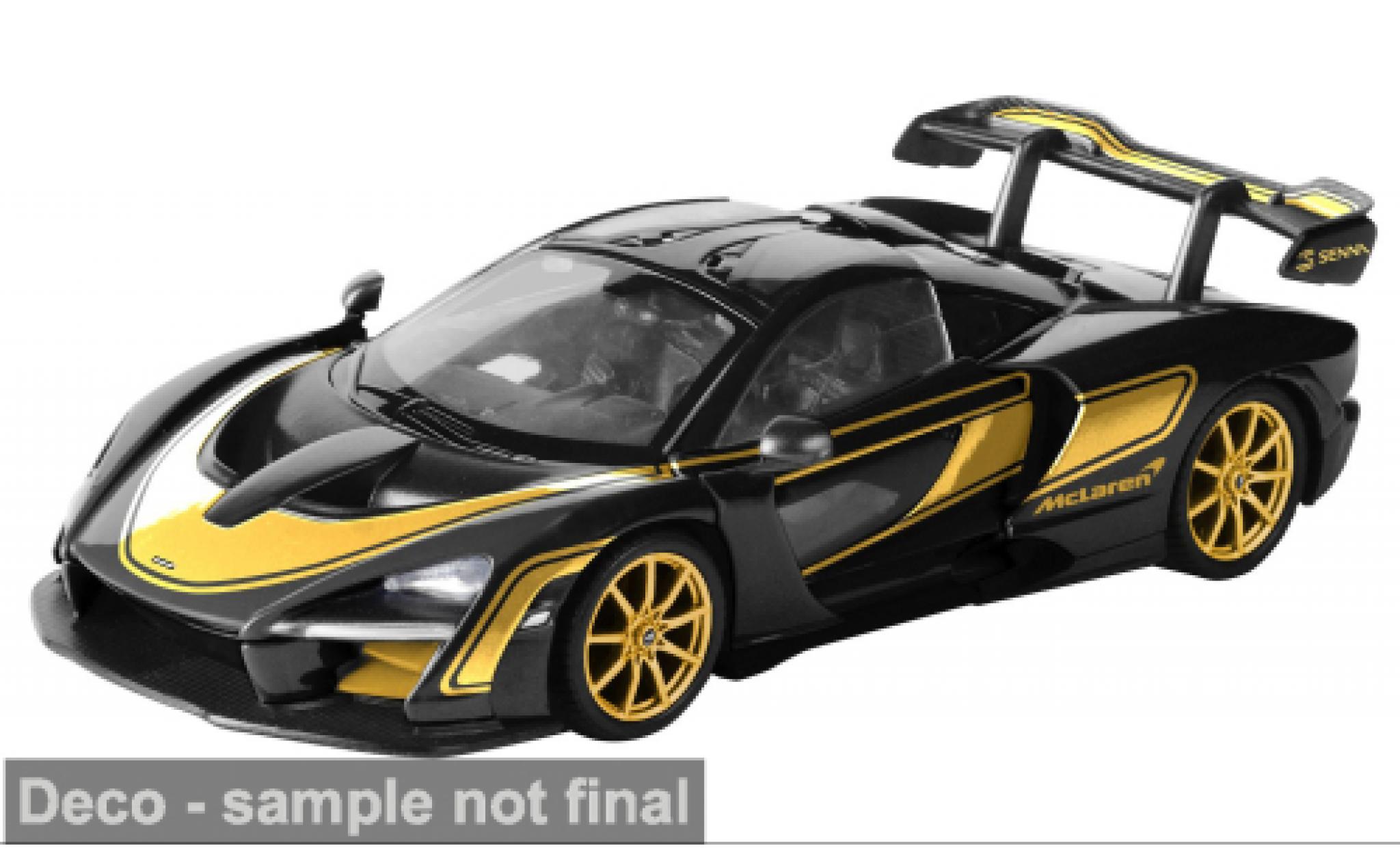 McLaren Senna 1/24 Motormax zwart/gold 1:24 modelauto
