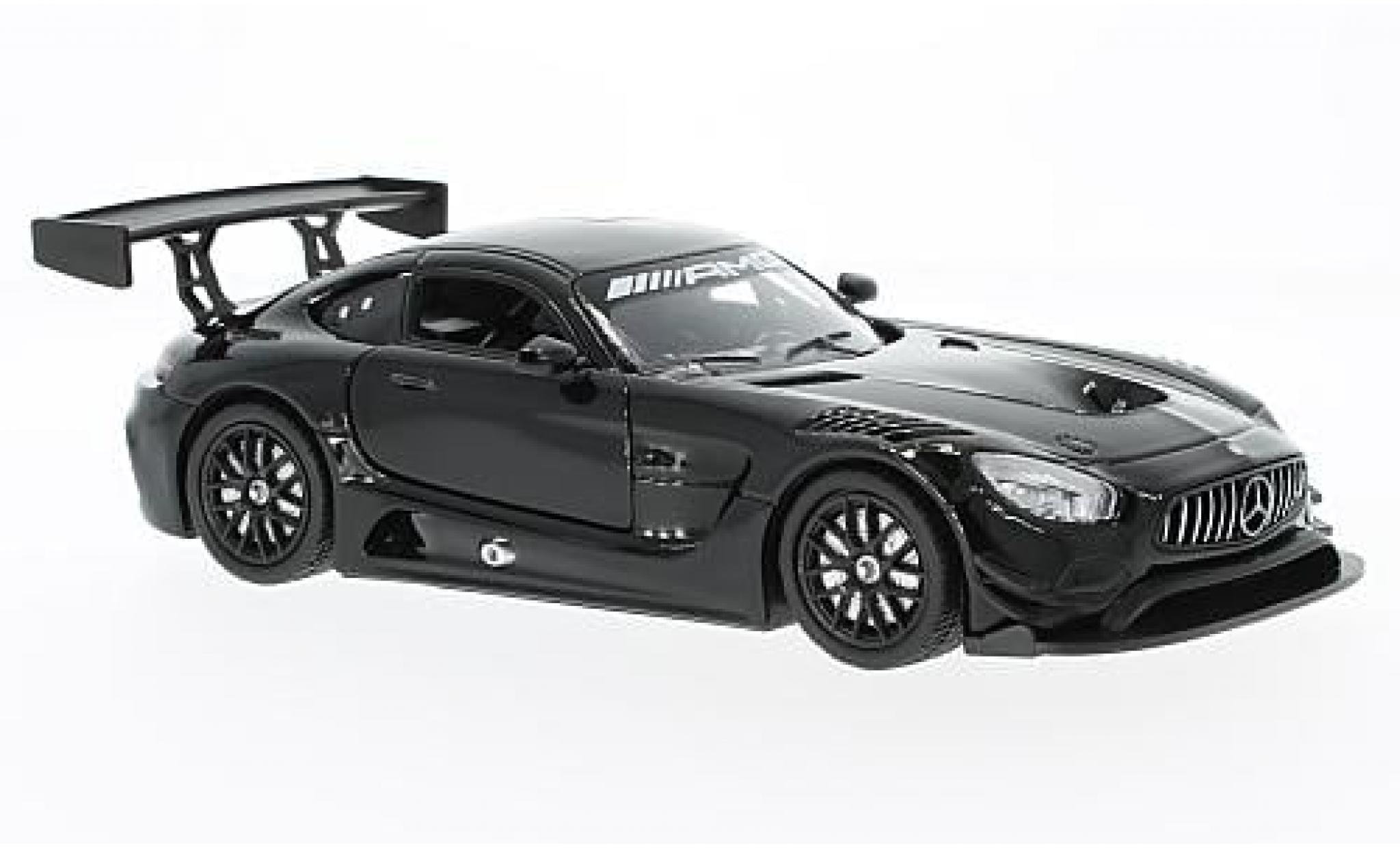 Mercedes AMG GT 1/24 Motormax 3 zwart 1:24 modelauto