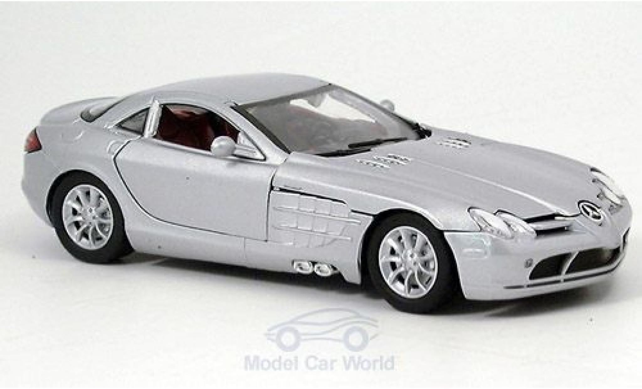 Mercedes SLR 1/24 Motormax McLaren grijs modelauto