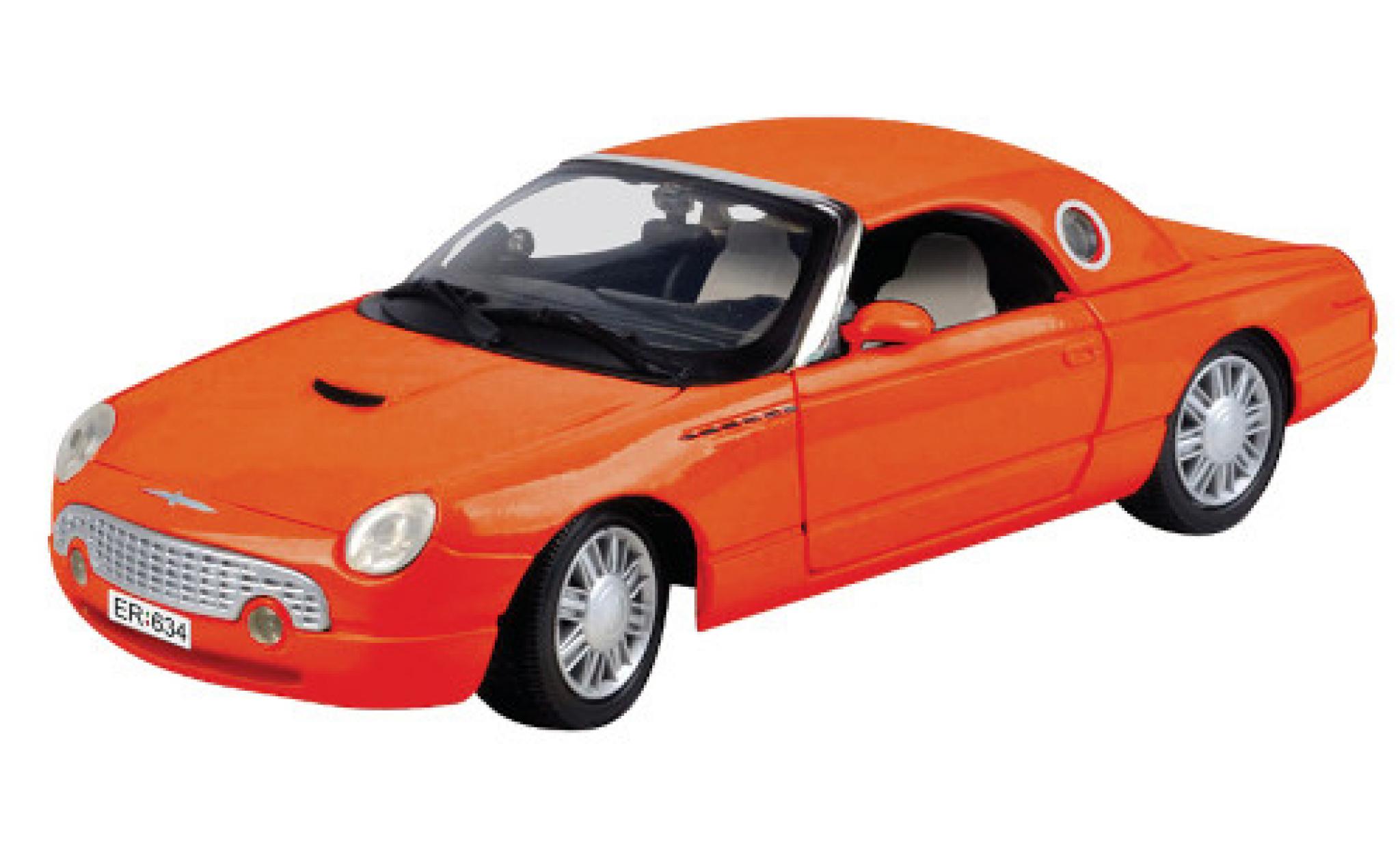 Ford Thunderbird 1/24 Motormax Hardtop Coupe rood 2002 modelauto