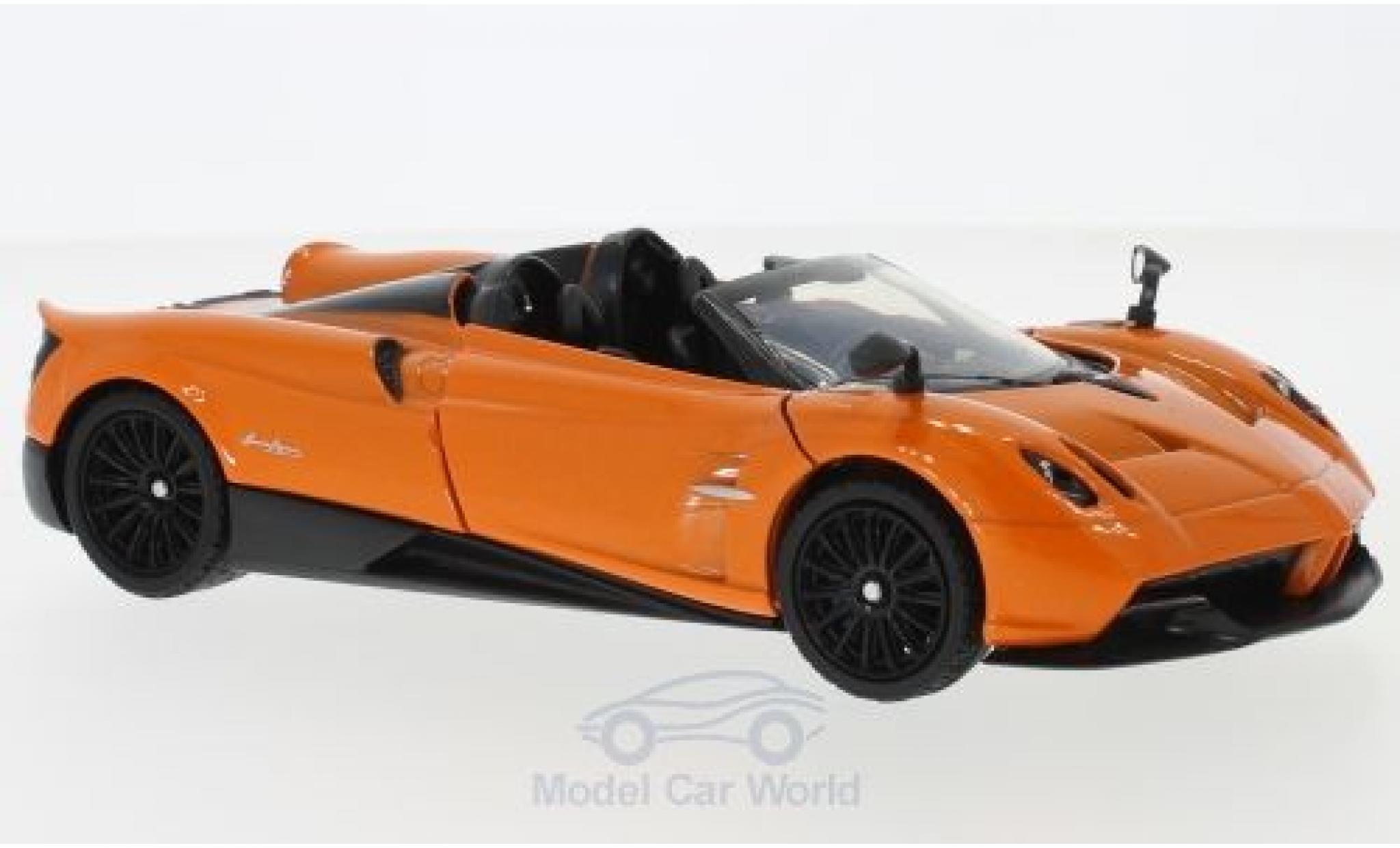 Pagani Huayra 1/24 Motormax Roadster metallic oranje modelauto