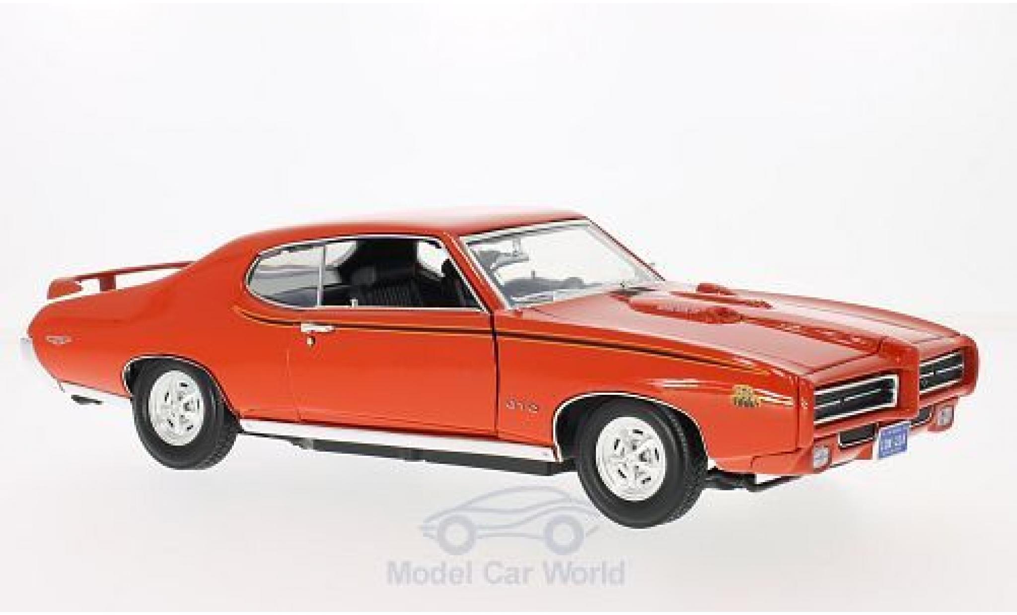Pontiac GTO 1/18 Motormax Judge oranje 1969 modelauto