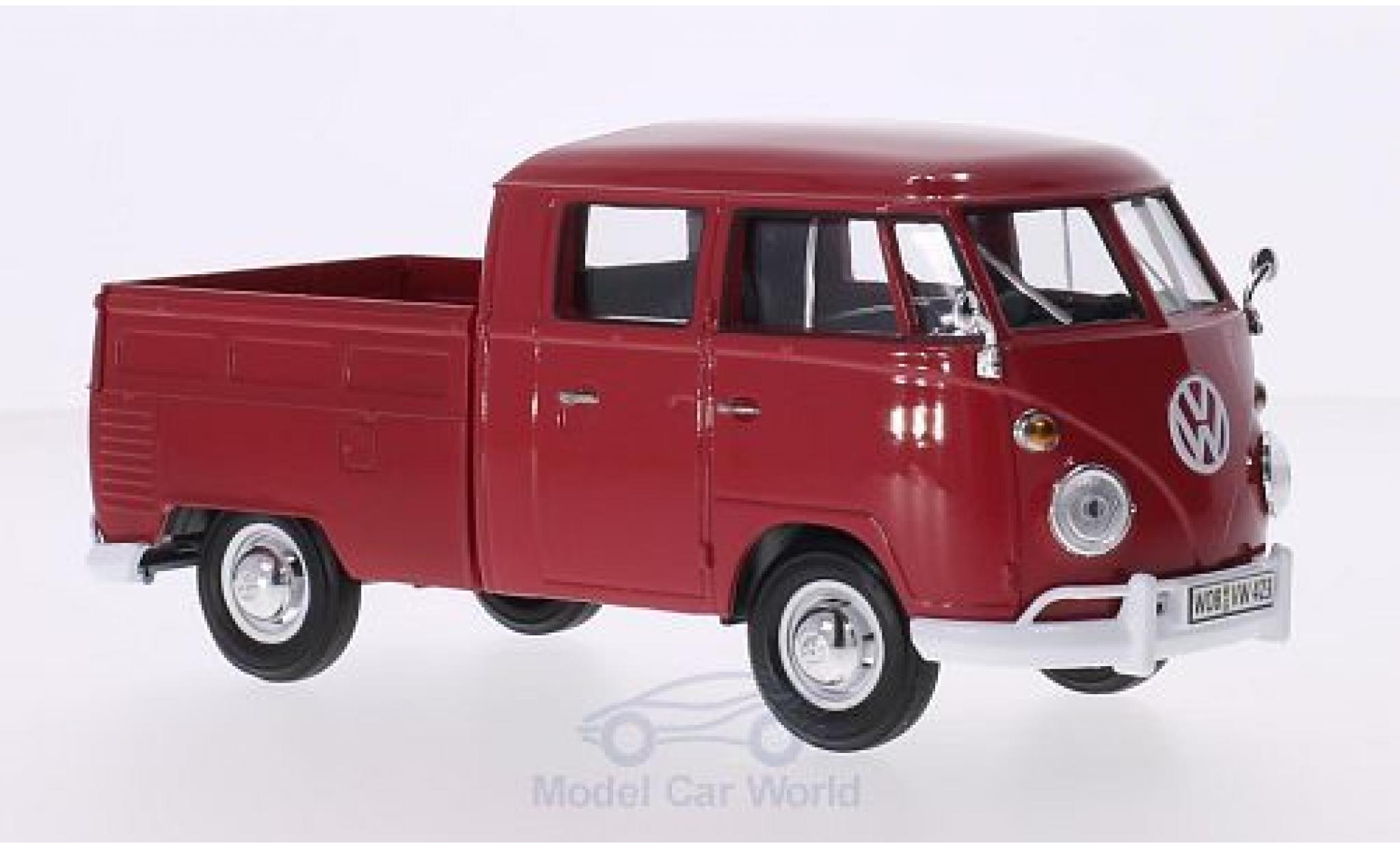 Volkswagen T1 A 1/24 Motormax DoKa rood modelauto