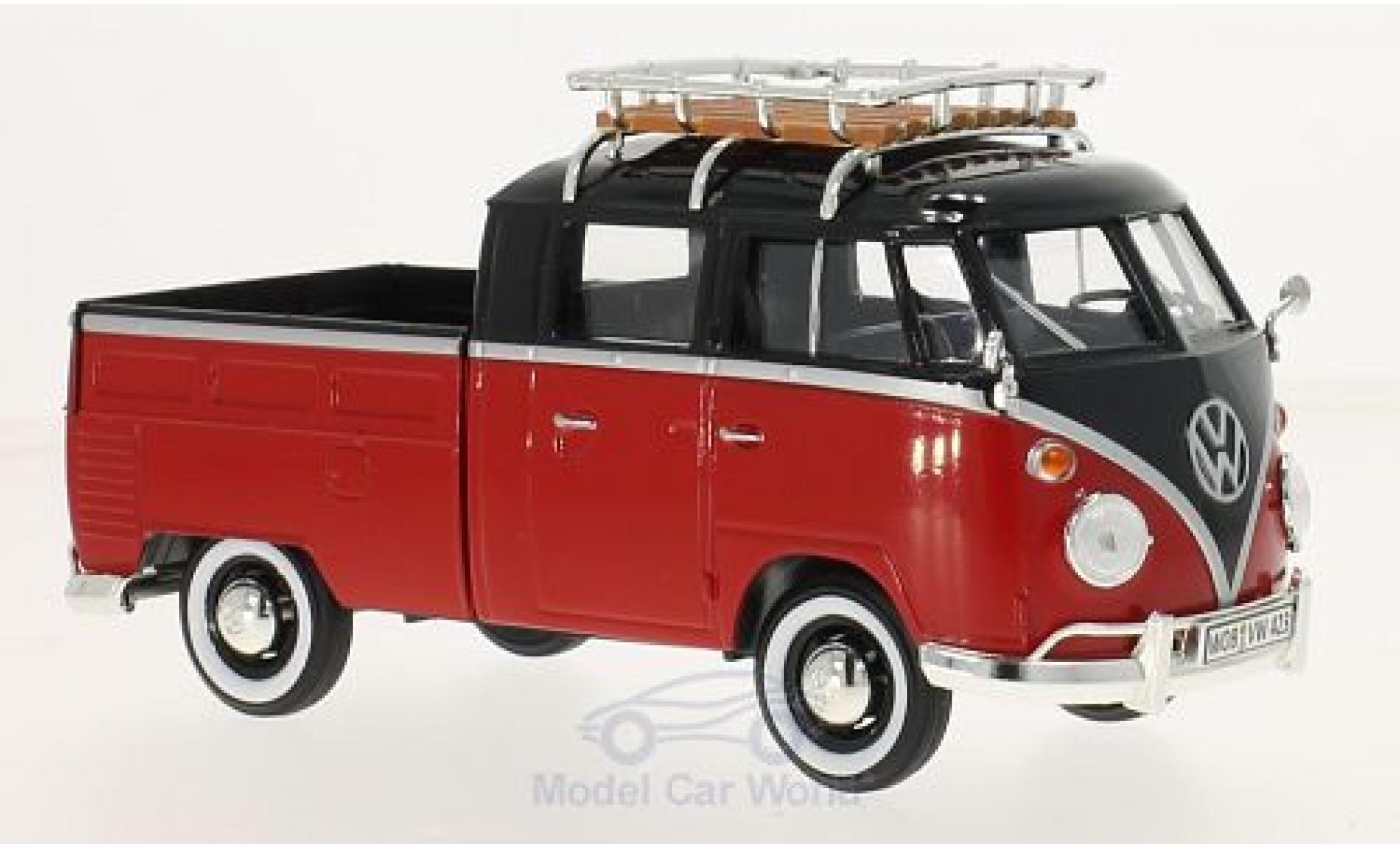 Volkswagen T1 A 1/24 Motormax Pick Up mit Dachgep&auml;cktr&auml;ger modelauto