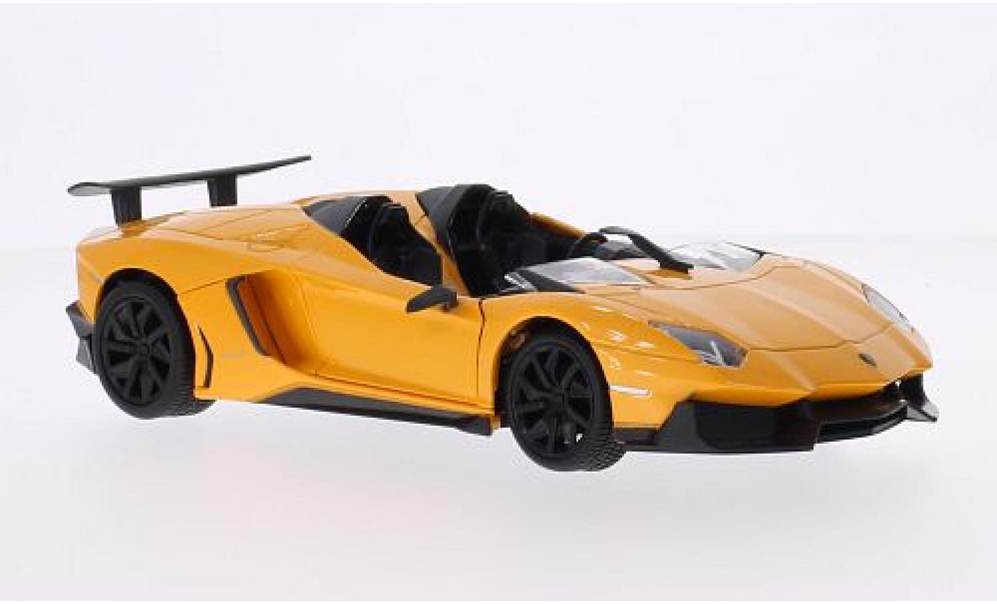 Lamborghini Aventador 1/24 MZ Model J metallic geel 2013 modelauto