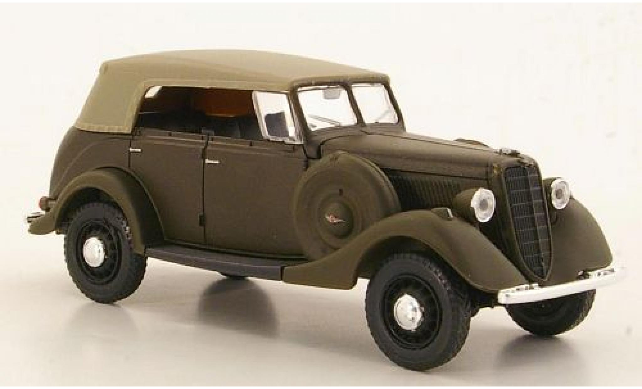Gaz 61-40 1/43 Nash Avtoprom GAZ matt-bruin ferm&eacute; Verdeck modelauto
