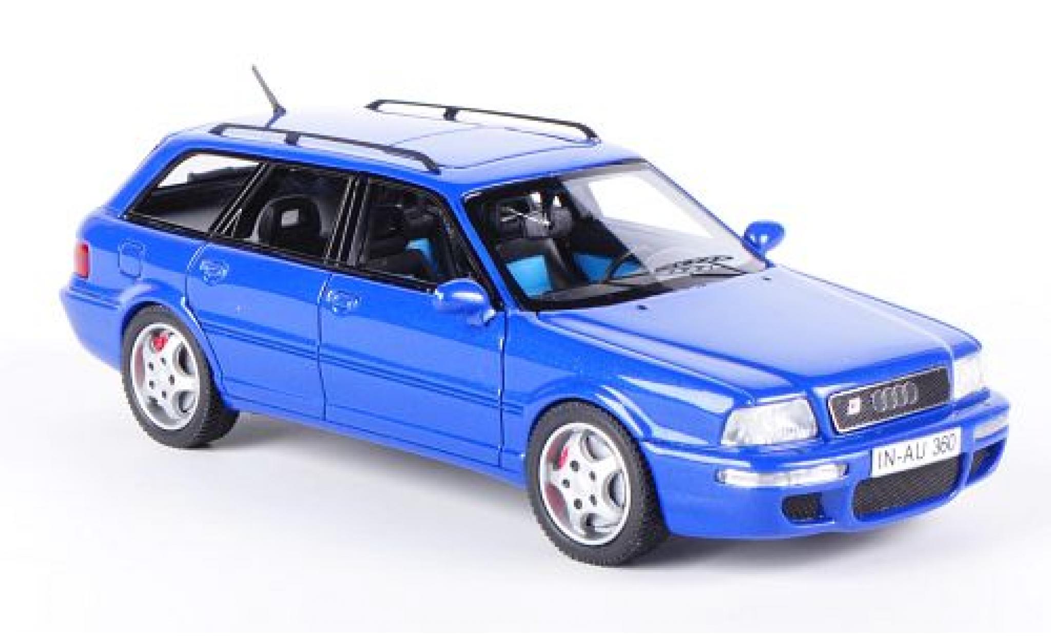 Audi RS2 1/43 Neo metallic blauw modelauto