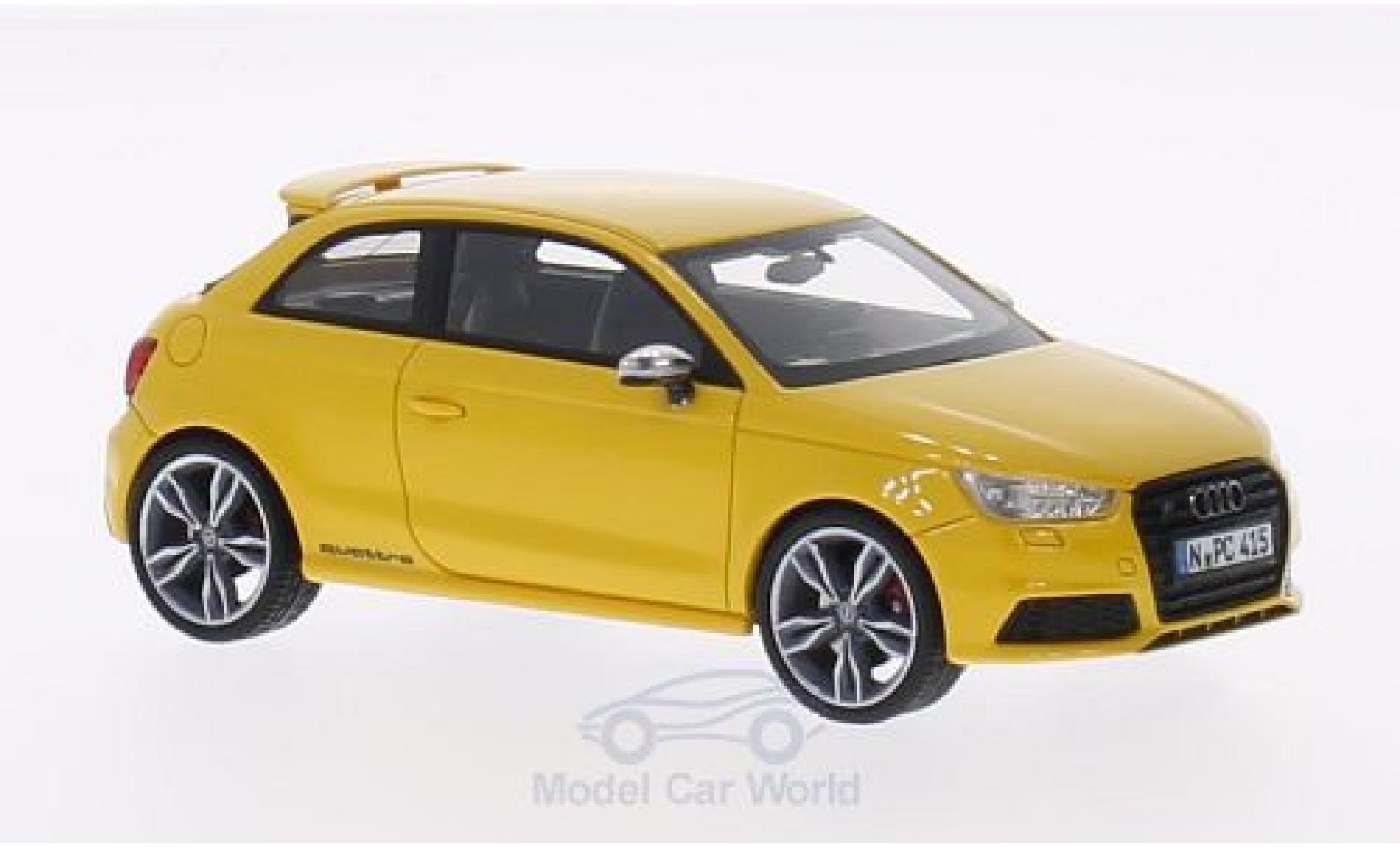 Audi S1 1/43 Neo geel 2014 modelauto