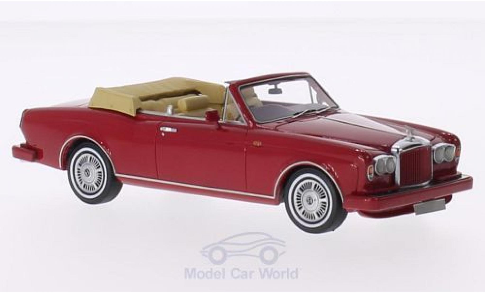 Bentley Continental 1/43 Neo DHC rood RHD 1985 modelauto