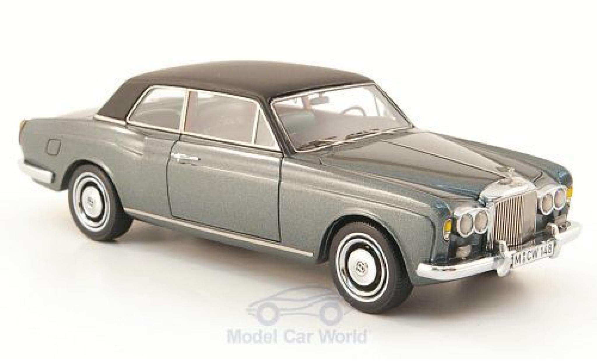 Bentley Corniche 1/43 Neo FHC metallic grijs/zwart 1971 modelauto