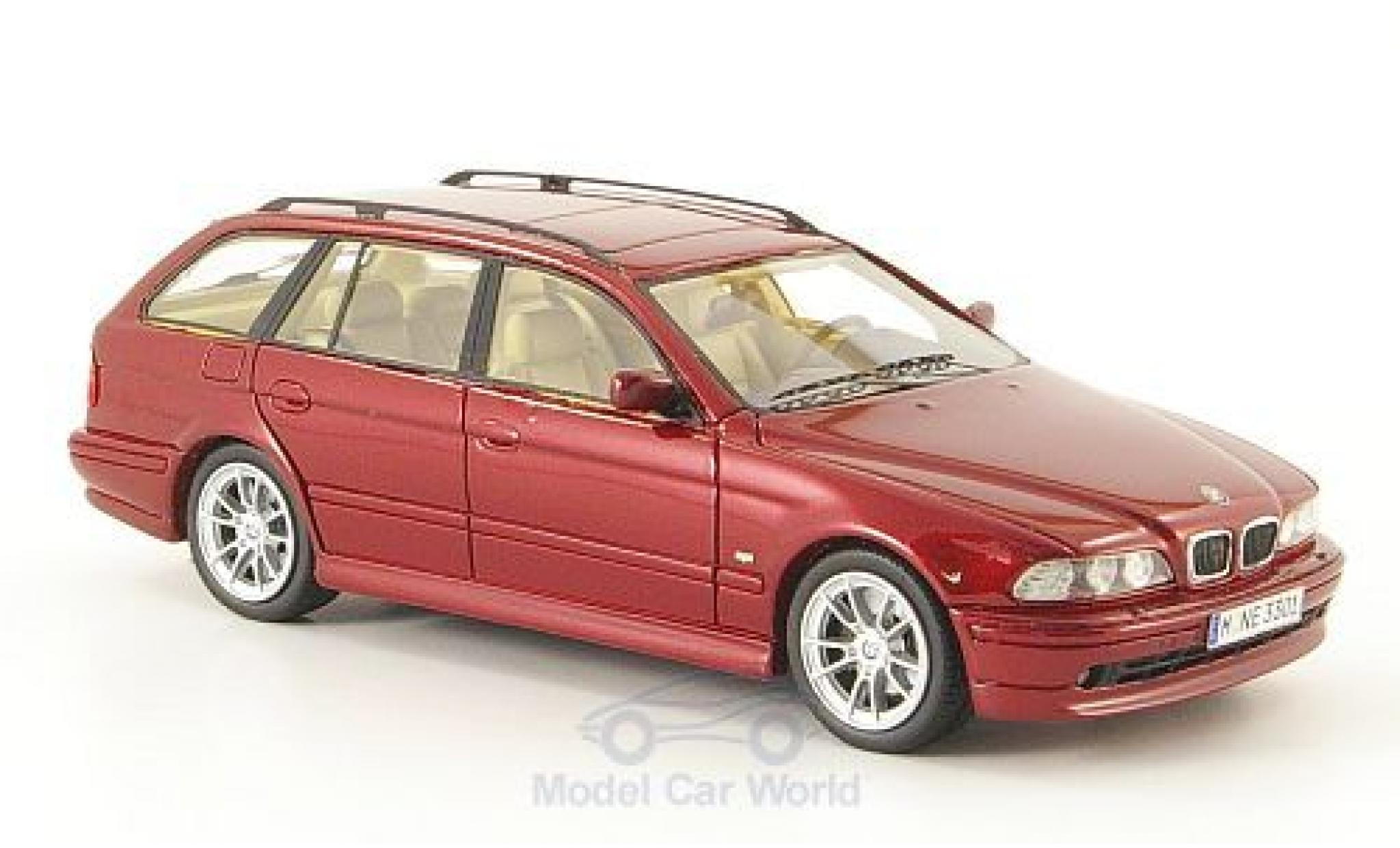 Bmw 520 1/43 Neo i Touring (E39) metallic rood 2002 modelauto