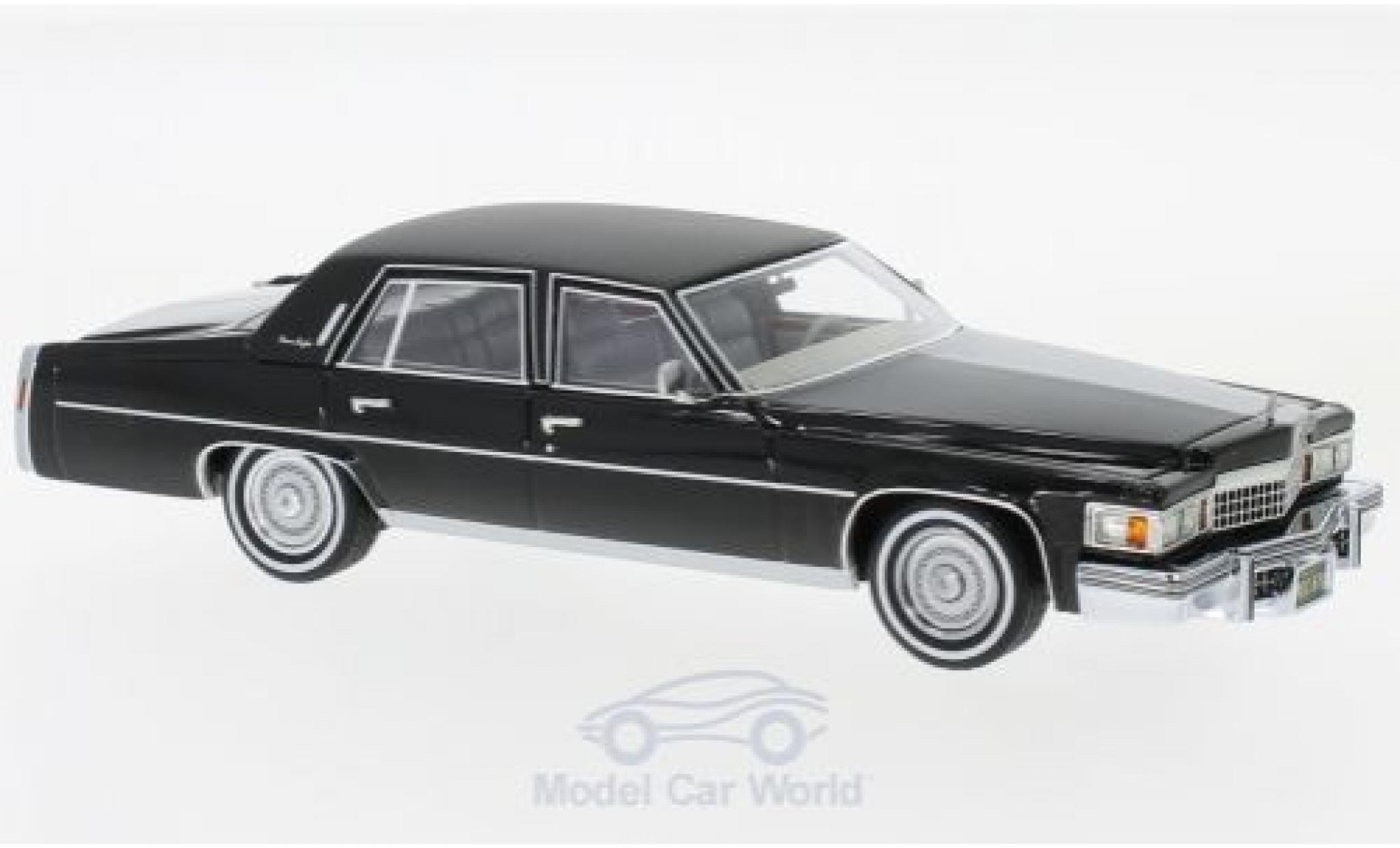 Cadillac Fleetwood Brougham 1/43 Neo Brougham zwart 1978 modelauto