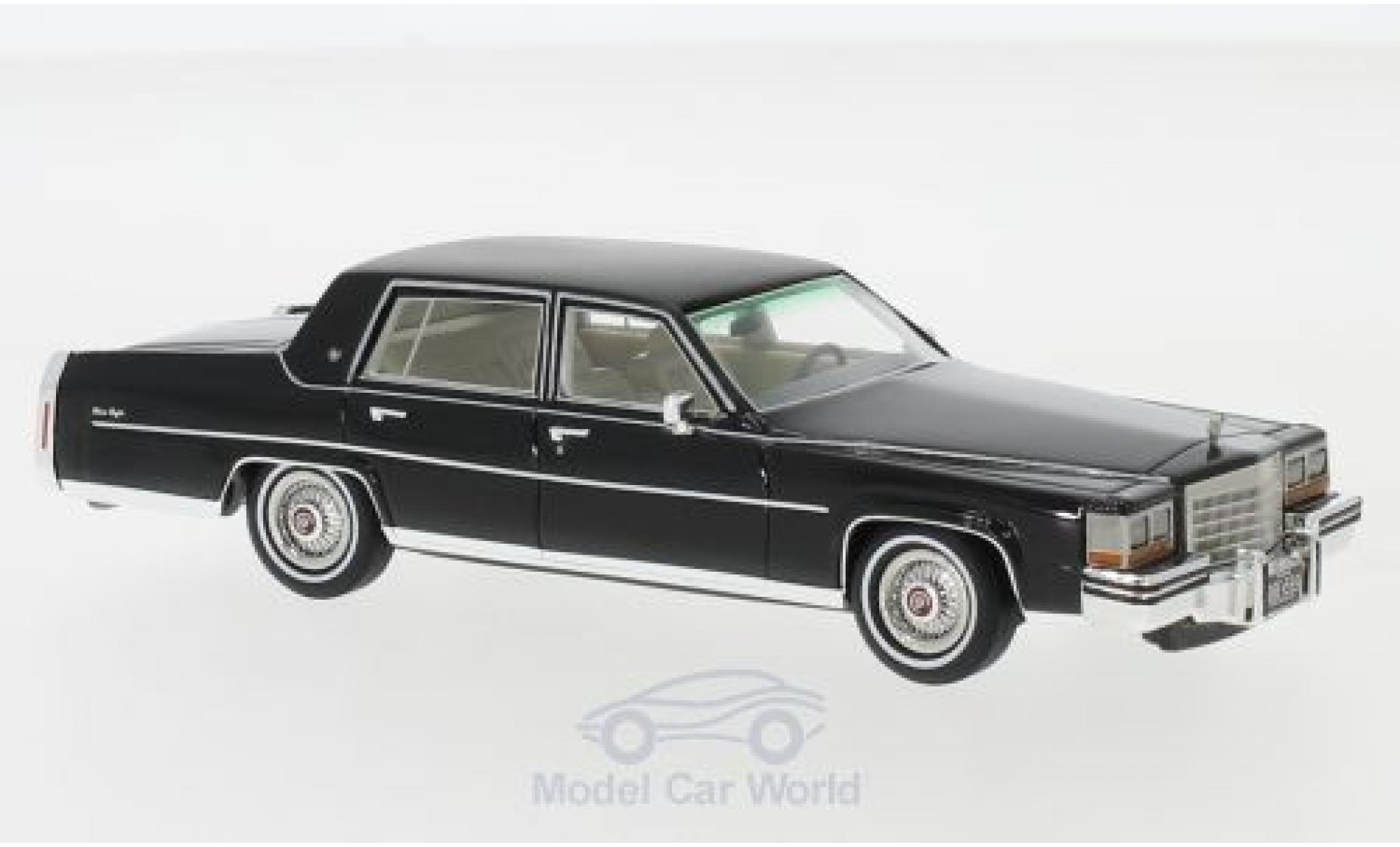 Cadillac Fleetwood 1/43 Neo Brougham zwart 1980 modelauto
