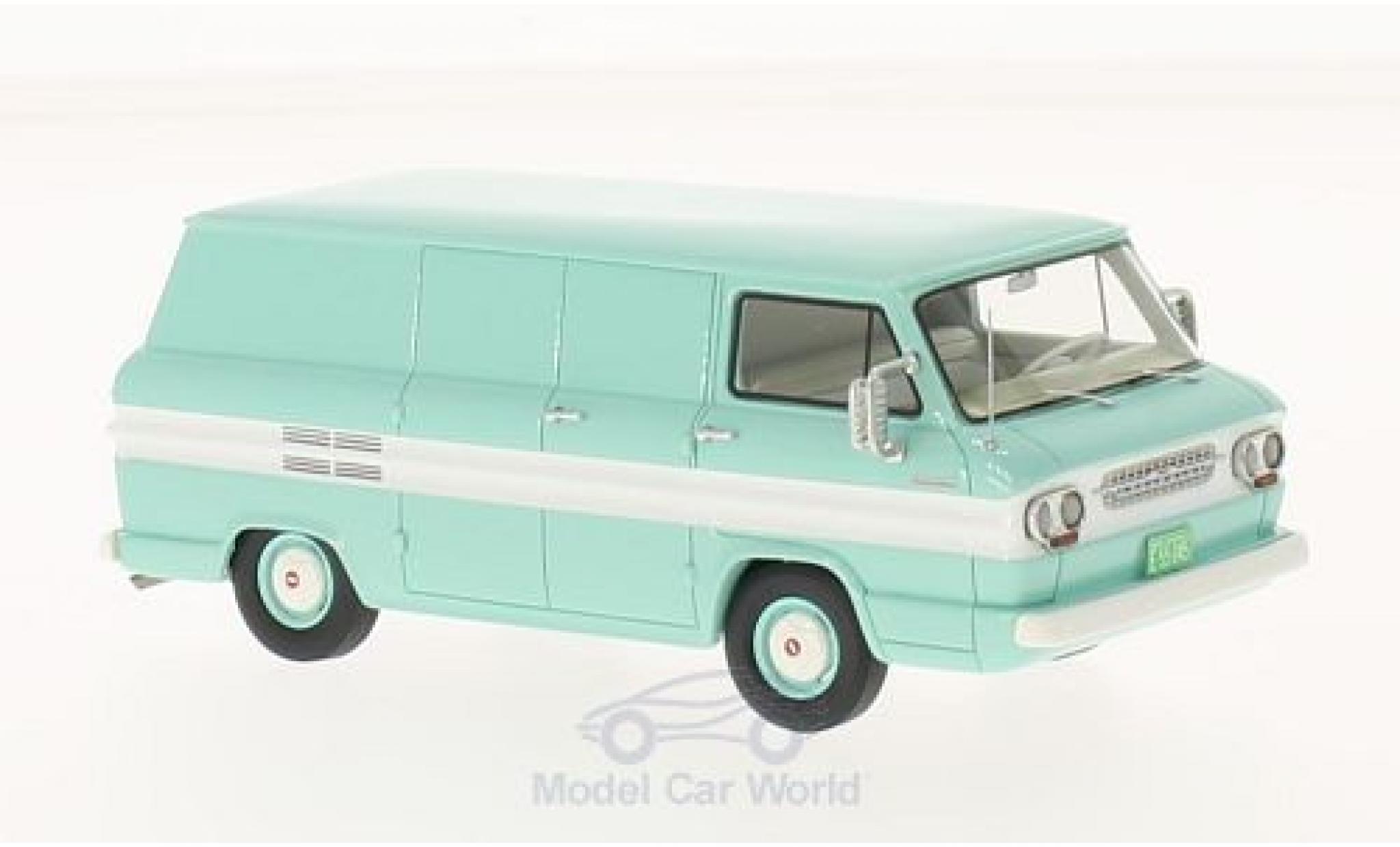 Chevrolet Corvair 1/43 Neo t&uuml;rkis/wit 1963 Bestelwagen modelauto