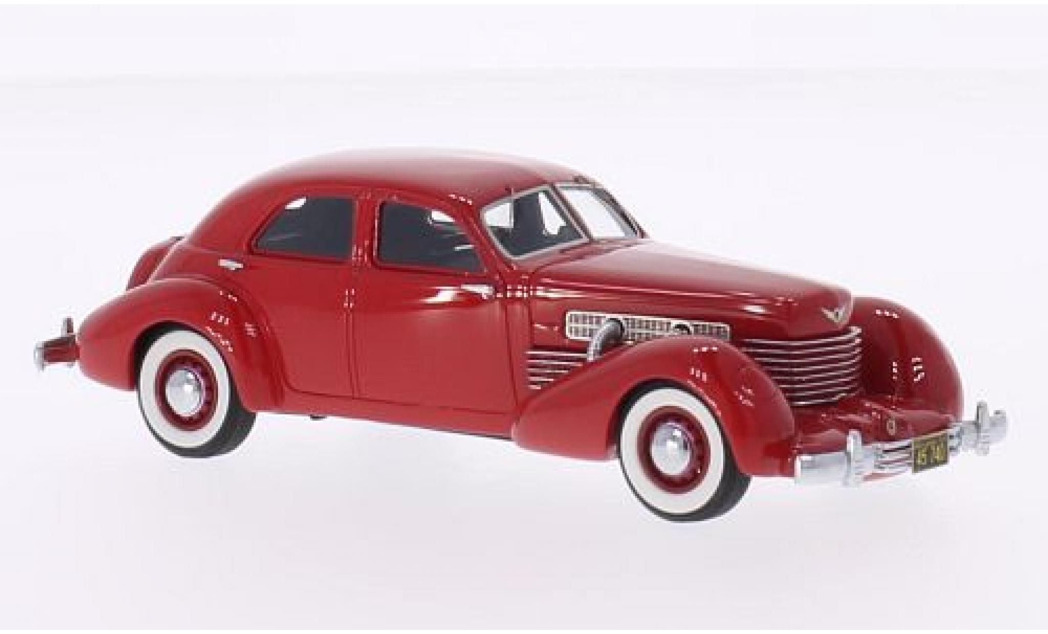 Cord 812 1/43 Neo Supercharged Sedan rood 1937 modelauto