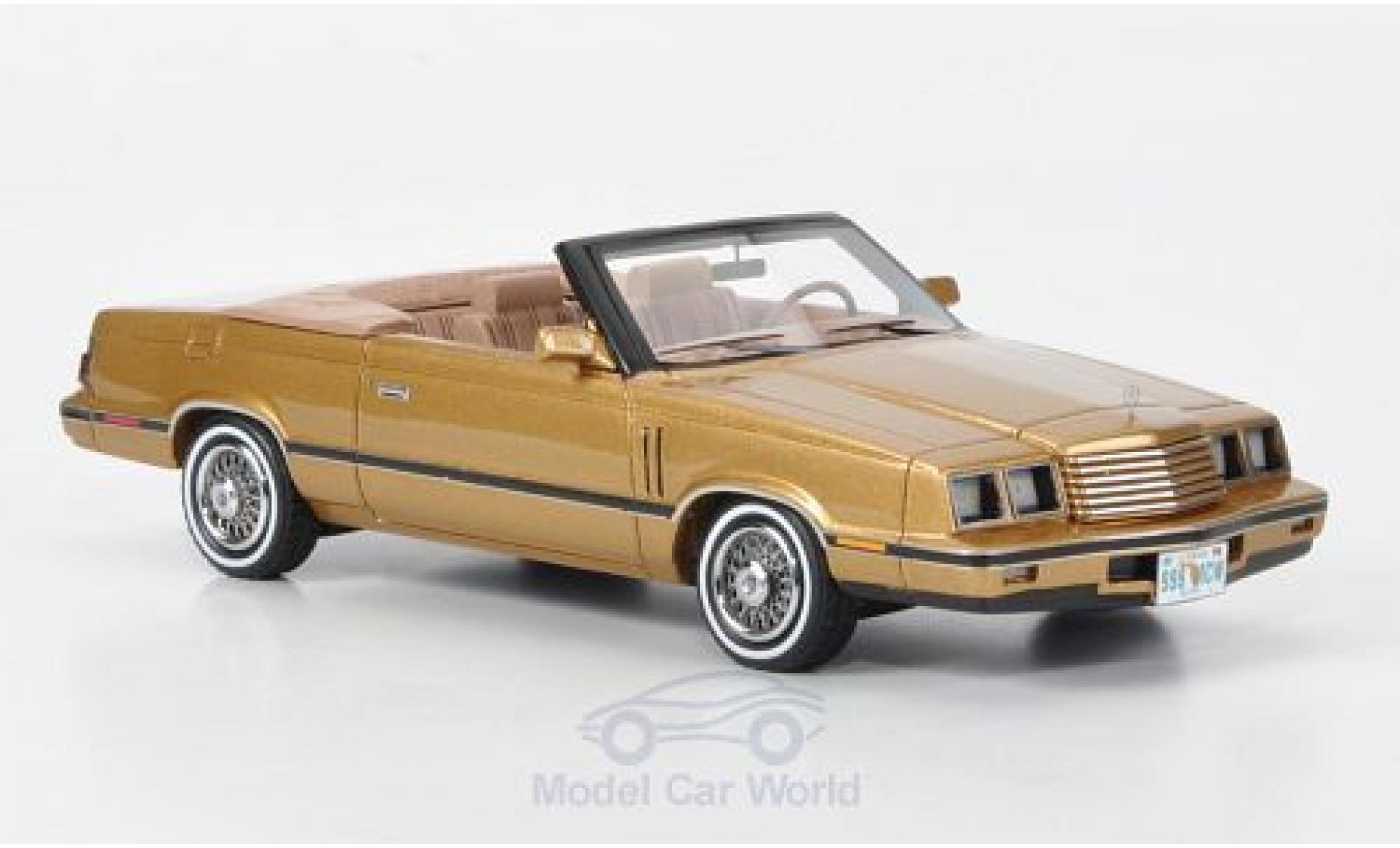 Dodge 600 1/43 Neo Cabriolet gold 1984 modelauto
