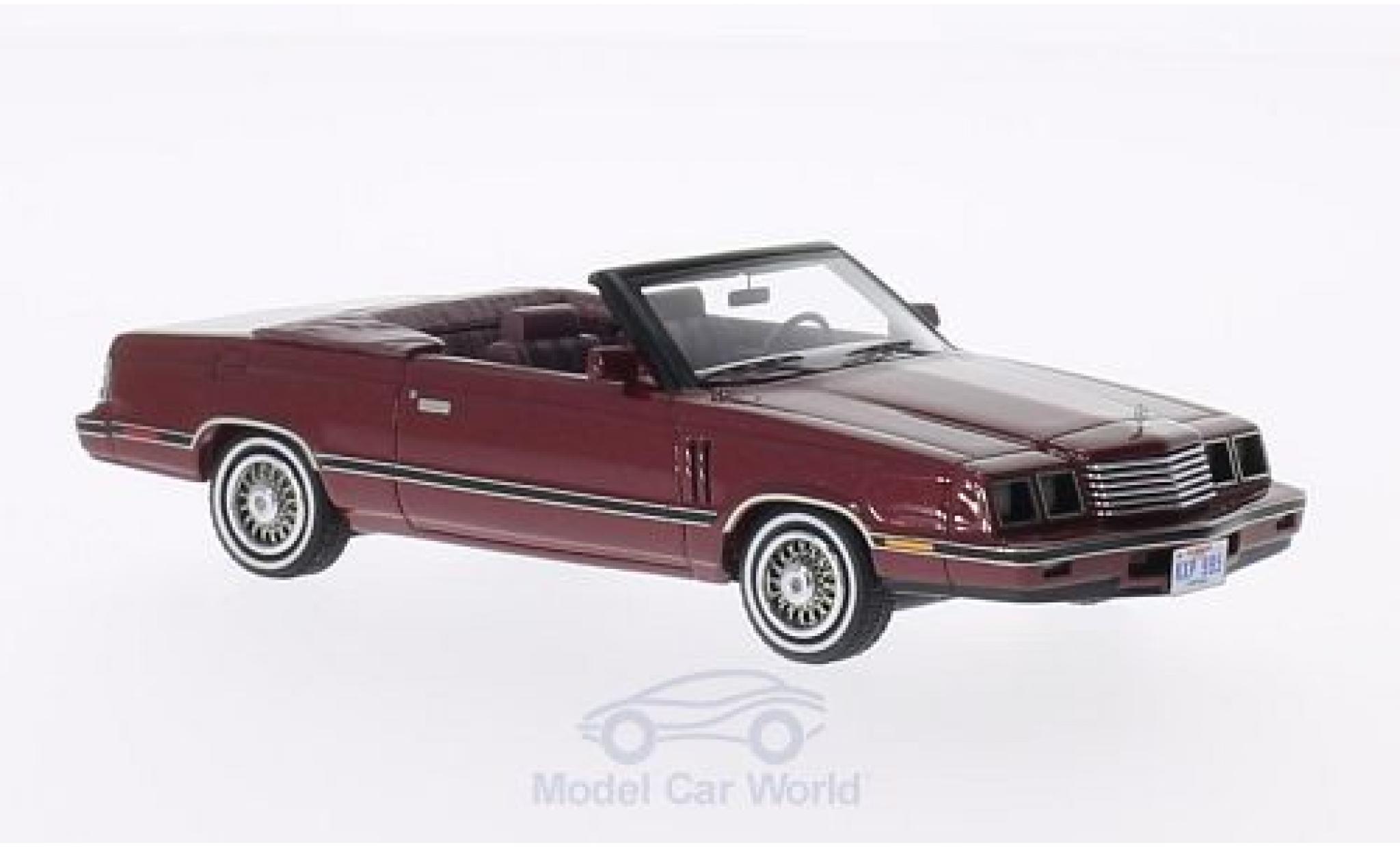 Dodge 600 1/43 Neo Cabriolet metallic rood 1984 modelauto