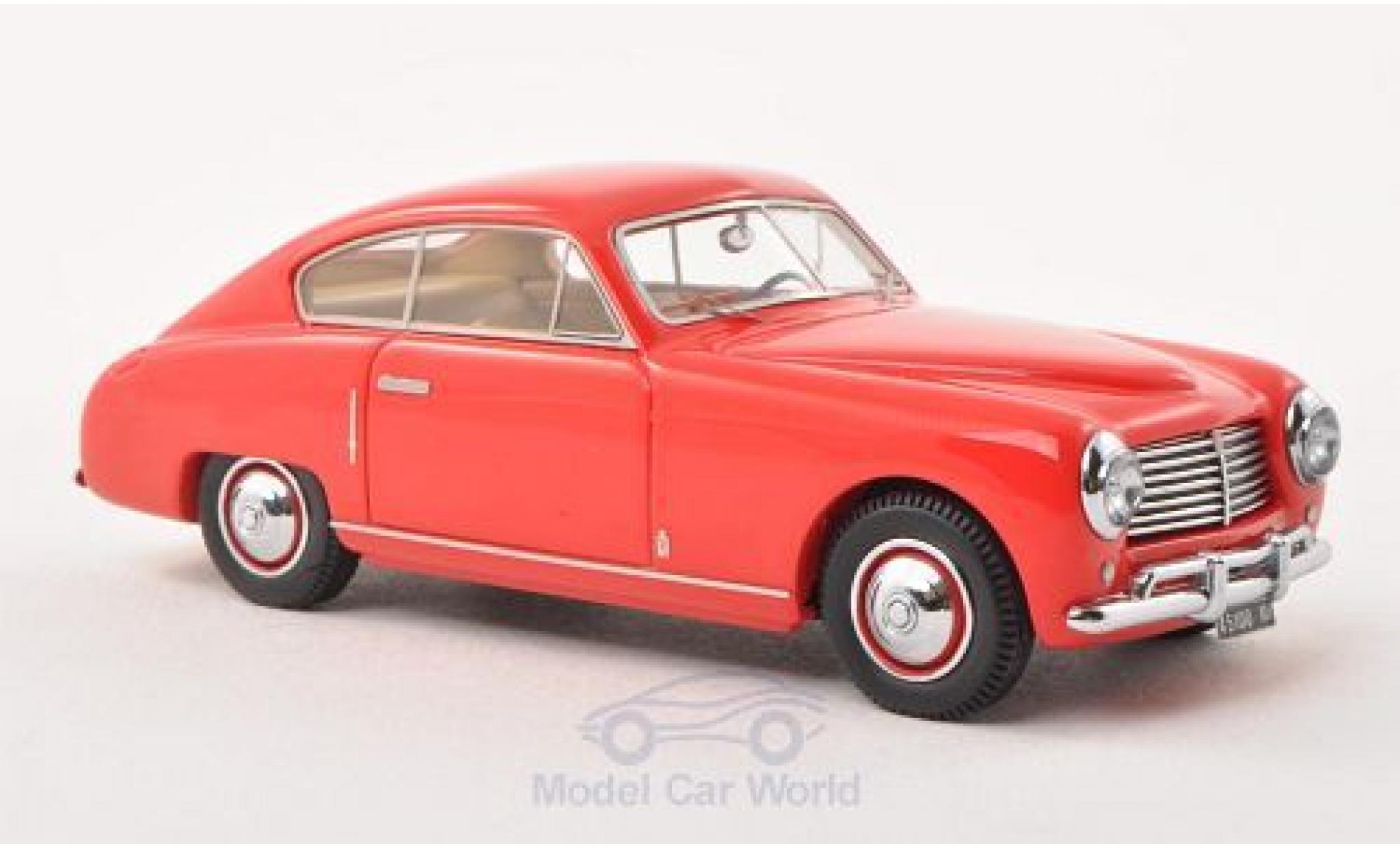 Fiat 1100 1/43 Neo ES Pininfarina rood 1950 modelauto