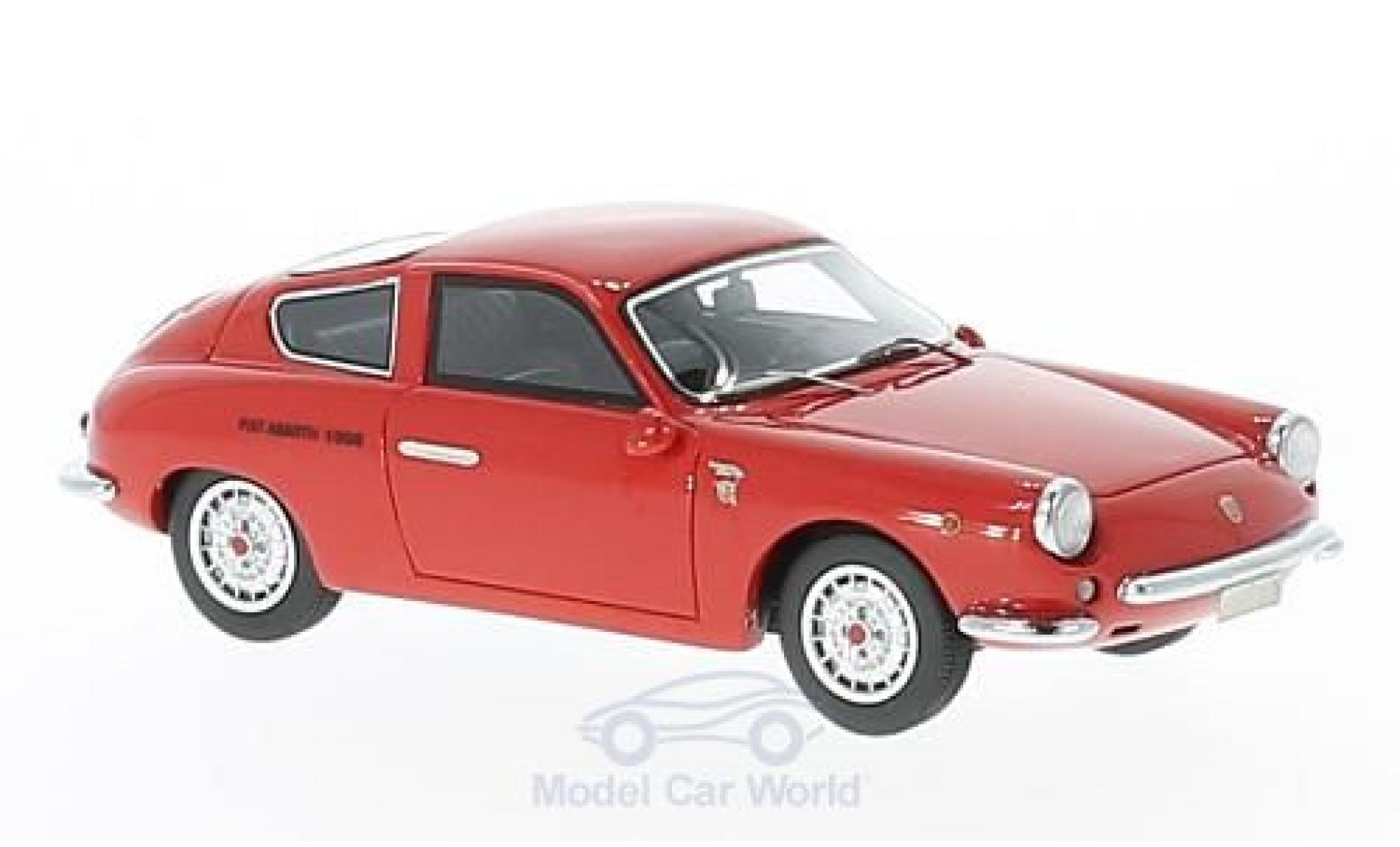 Fiat Abarth 1000 1/43 Neo GT Monomille rood 1963 modelauto