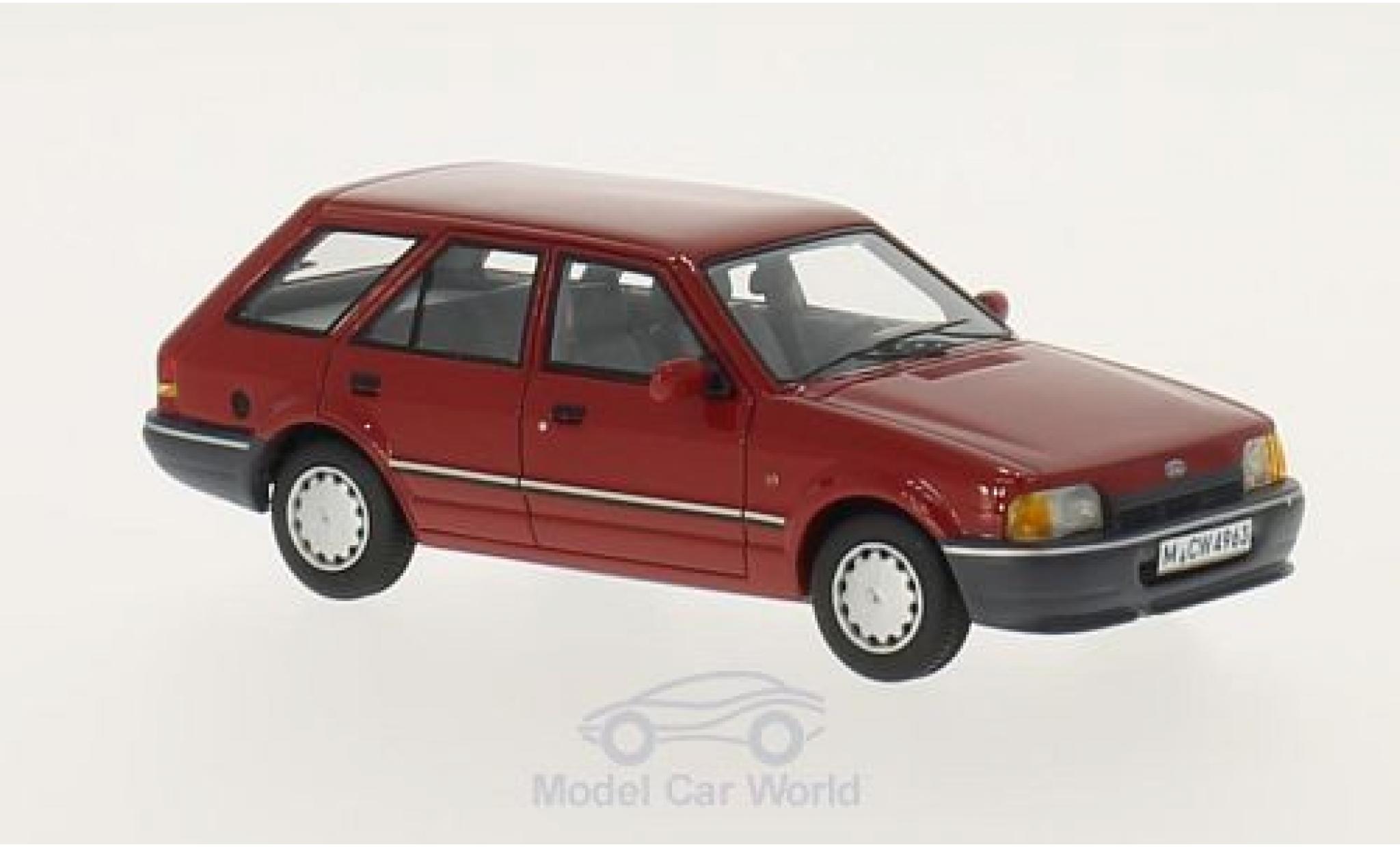 Ford Escort 1/43 Neo MK IV Turnier rood 1986 modelauto