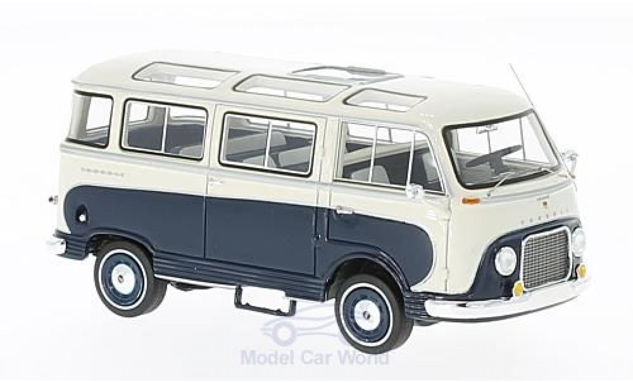 Ford Taunus 1962 1/43 Neo Transit blauw/wit 1962 Panoramabus modelauto