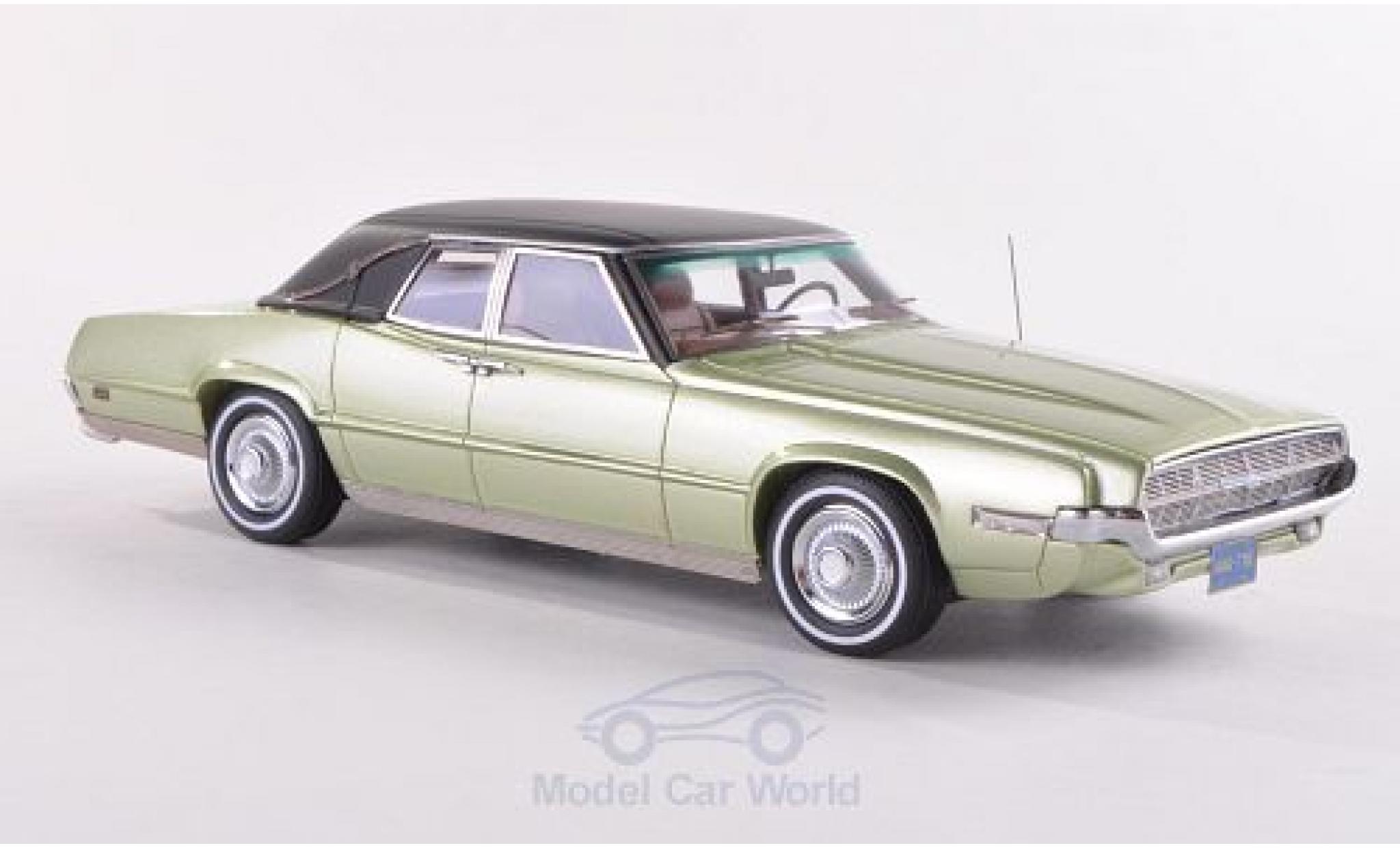 Ford Thunderbird 1969 1/43 Neo Landau metallic groen/matt-zwart 1969 modelauto