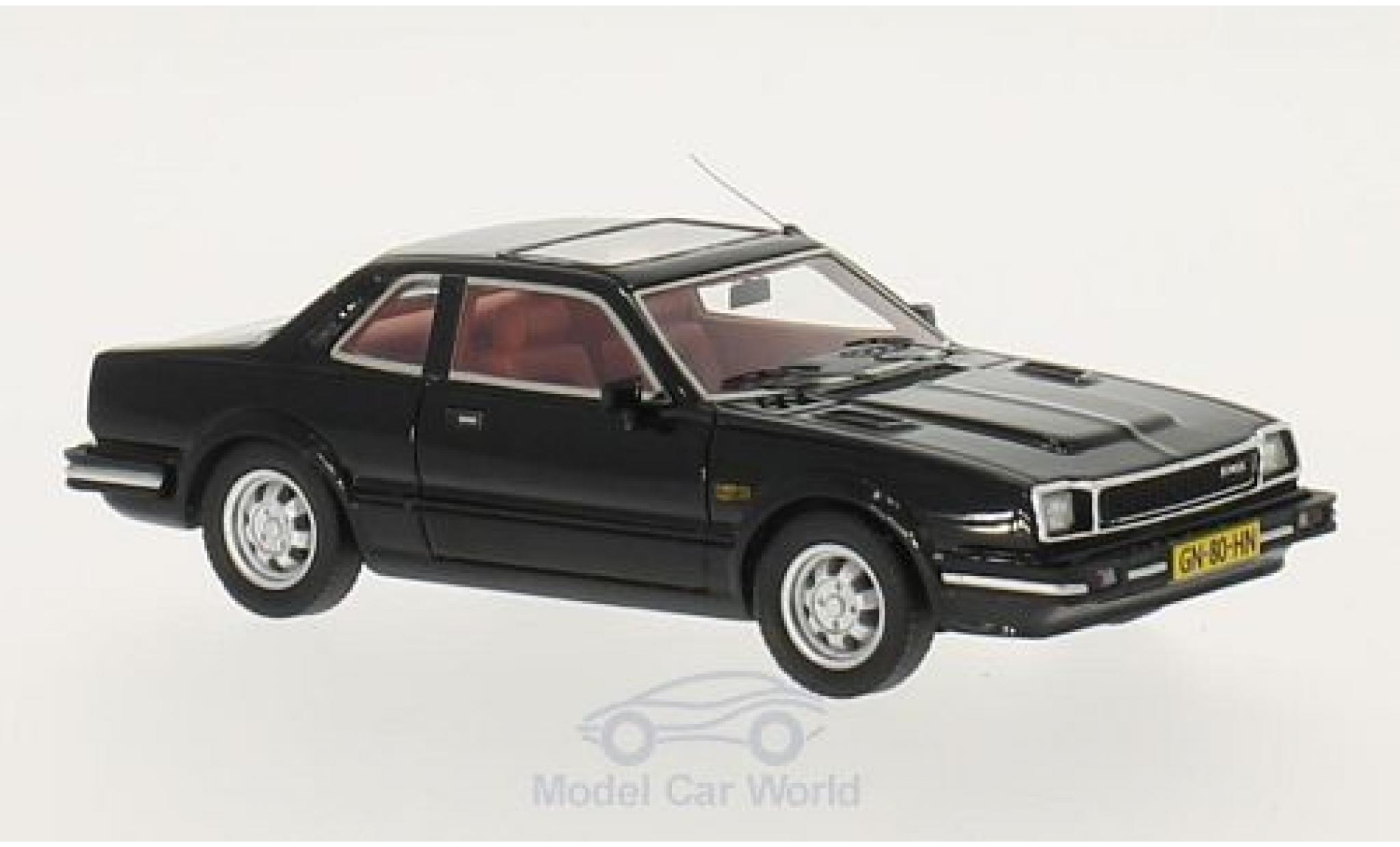 Honda Prelude 1/43 Neo MKI zwart 1981 modelauto