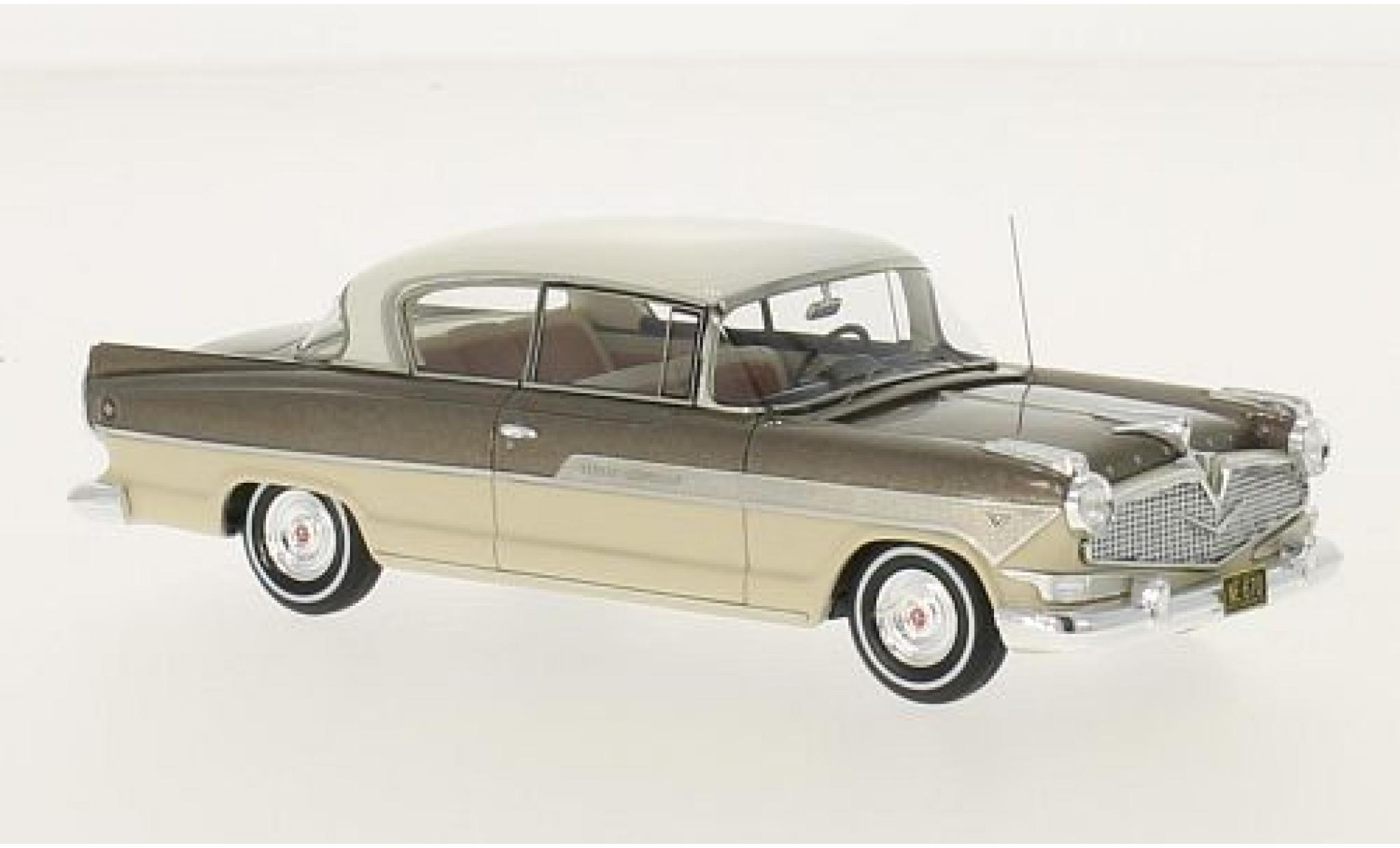 Hudson Hornet 1/43 Neo 2-Door Hollywood Hardtop metallic bruin/beige 1957 modelauto