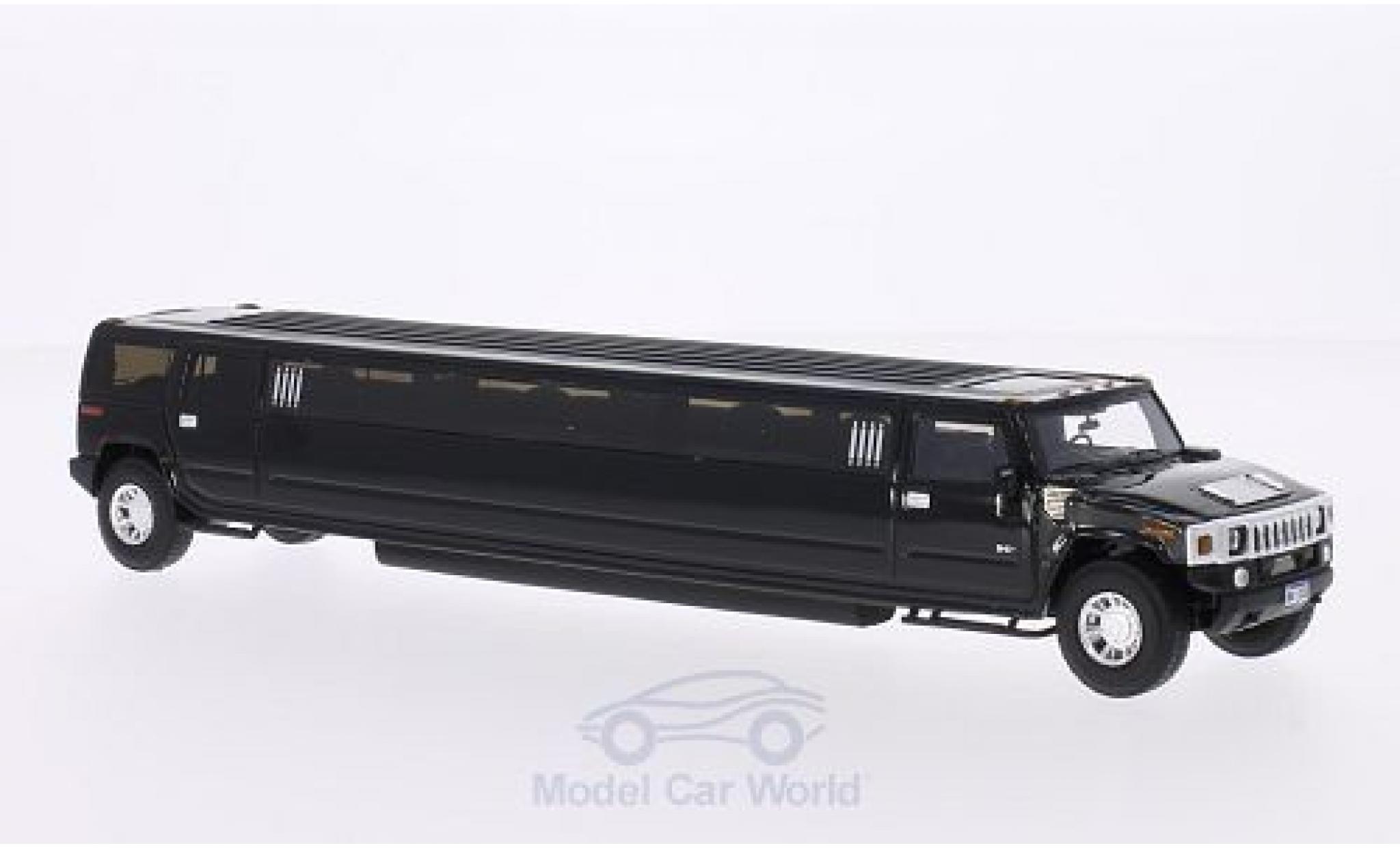 Hummer H2 1/43 Neo Stretchlimousine zwart modelauto