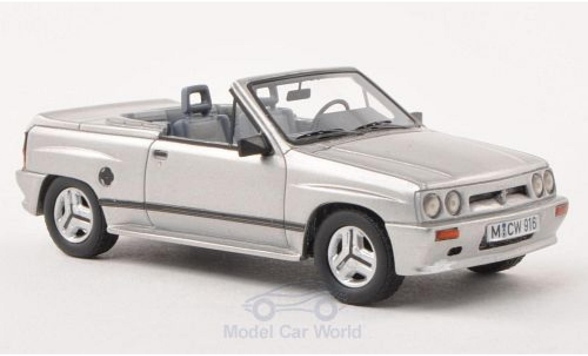 Opel Corsa 1/43 Neo Spider Irmscher i120 grijs 1985 modelauto