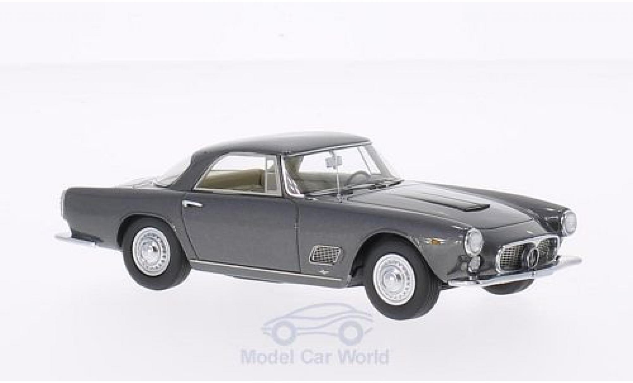 Maserati 3500 GT 1/43 Neo Touring Coupe metallic grijs 1957 modelauto