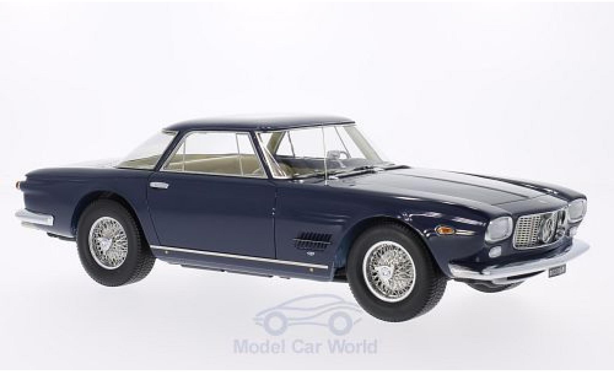 Maserati 5000 GT 1/18 Neo Allemano blauw 1960 T&uuml;ren und Hauben geschlossen modelauto